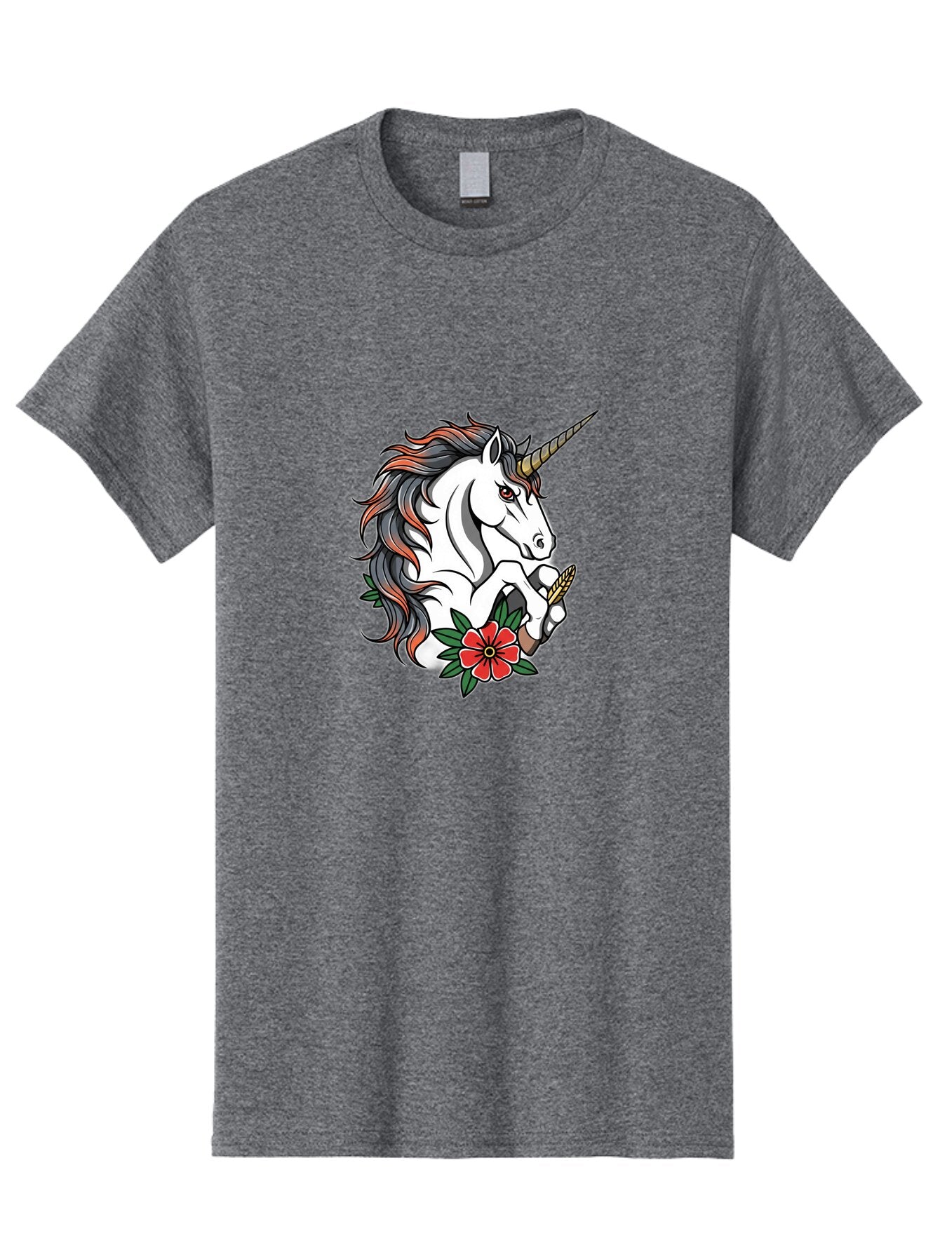 Unicorn-With-Red-Flower Men'S Graphic Tee, 100% Cotton, Comfortable Casual Summer Wear, Machine Washable, Vintage Camera, Old Camera, Antique Camera, Black Camera, Classic Photography, Photography Equipment, Nostalgic Device, Film Camera, Bao989 11