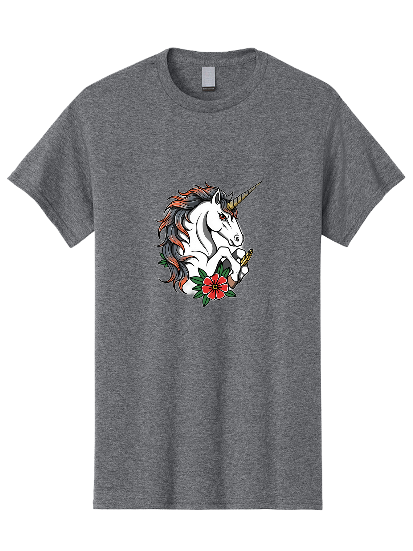 Unicorn-With-Red-Flower Men'S Graphic Tee, 100% Cotton, Comfortable Casual Summer Wear, Machine Washable, Vintage Camera, Old Camera, Antique Camera, Black Camera, Classic Photography, Photography Equipment, Nostalgic Device, Film Camera, Bao989 4