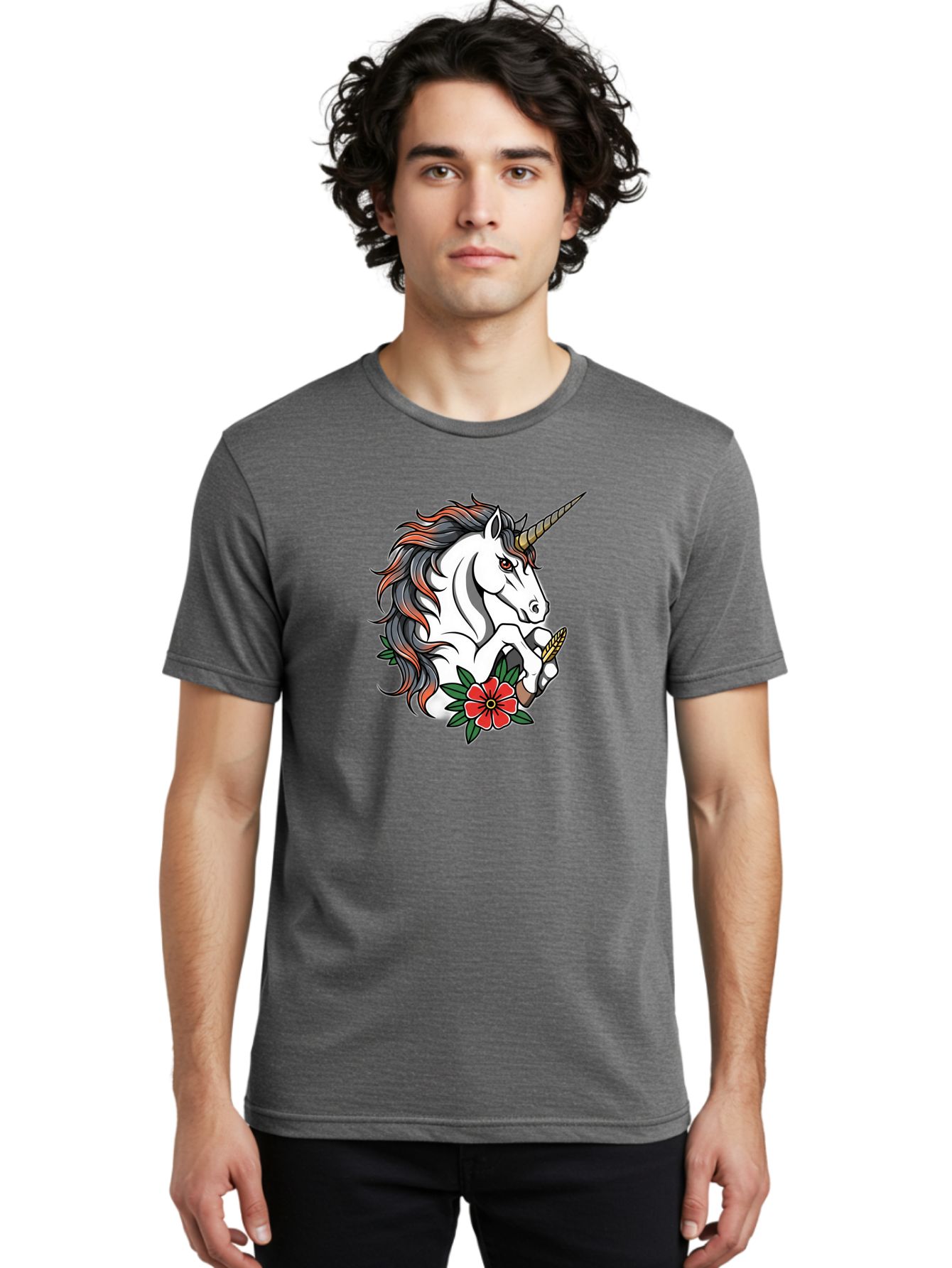 Unicorn-With-Red-Flower Men'S Graphic Tee, 100% Cotton, Comfortable Casual Summer Wear, Machine Washable, Vintage Camera, Old Camera, Antique Camera, Black Camera, Classic Photography, Photography Equipment, Nostalgic Device, Film Camera, Bao989 19