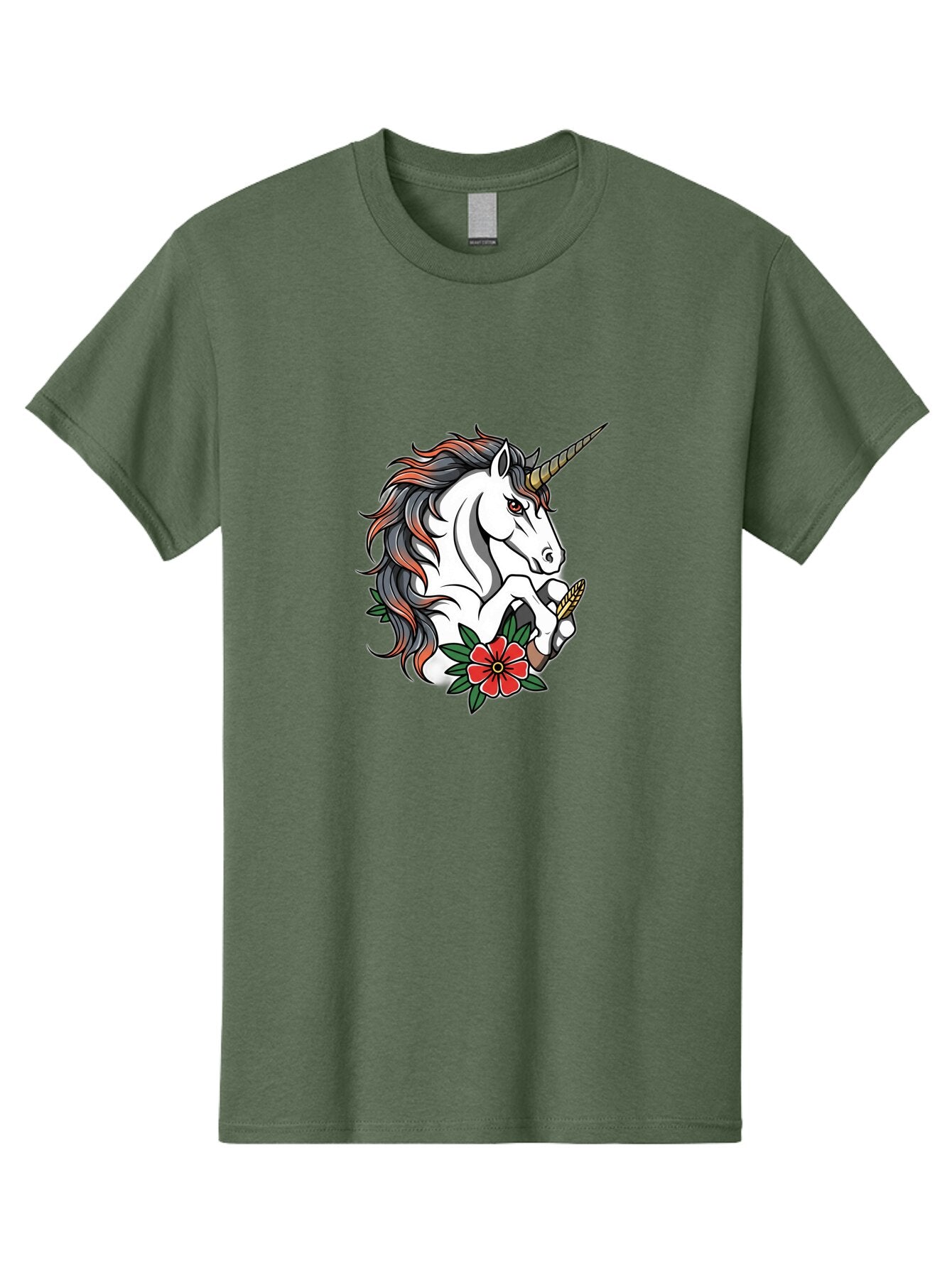 Unicorn-With-Red-Flower Men'S Graphic Tee, 100% Cotton, Comfortable Casual Summer Wear, Machine Washable, Vintage Camera, Old Camera, Antique Camera, Black Camera, Classic Photography, Photography Equipment, Nostalgic Device, Film Camera, Bao989 5