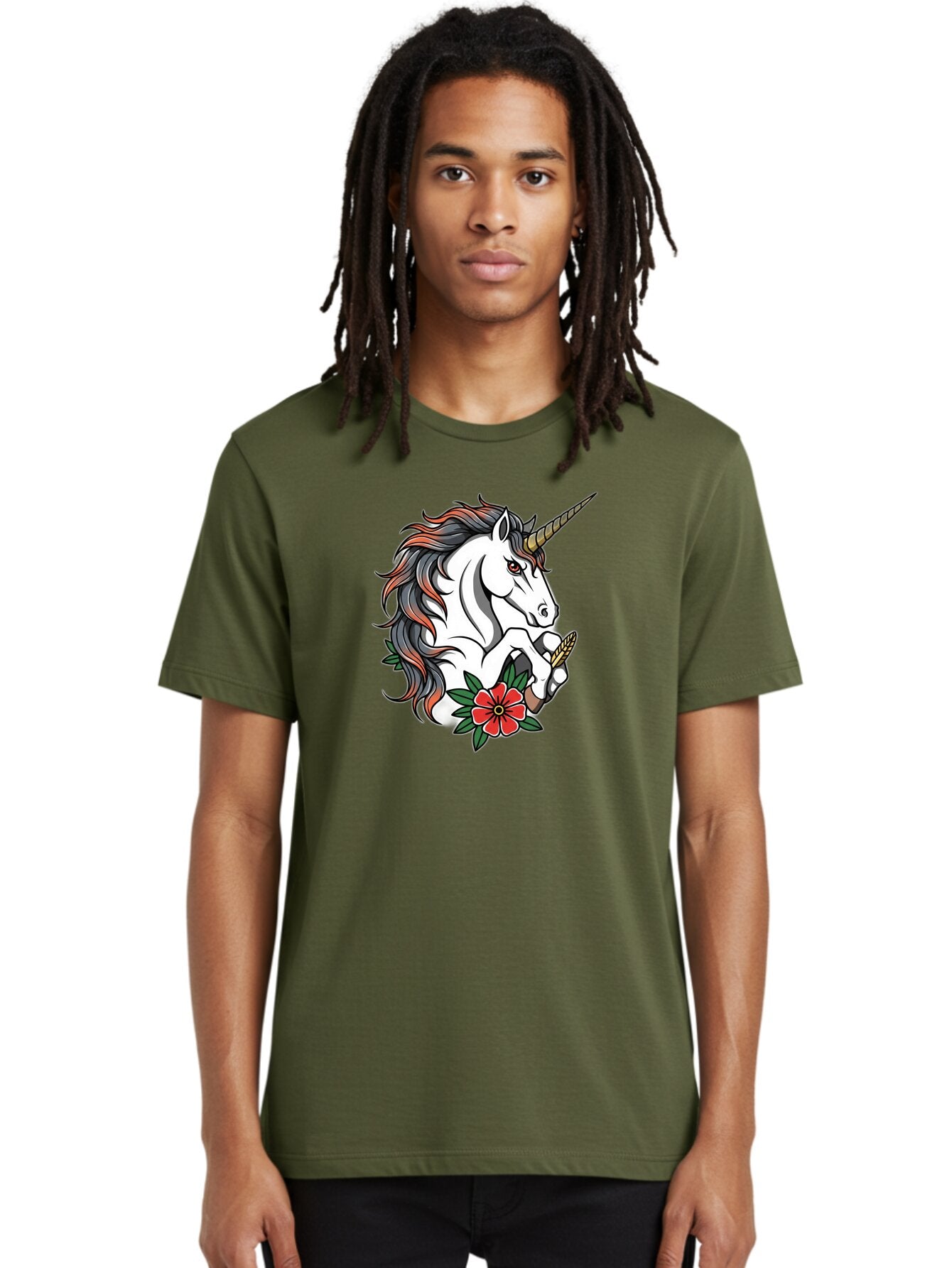 Unicorn-With-Red-Flower Men'S Graphic Tee, 100% Cotton, Comfortable Casual Summer Wear, Machine Washable, Vintage Camera, Old Camera, Antique Camera, Black Camera, Classic Photography, Photography Equipment, Nostalgic Device, Film Camera, Bao989 23