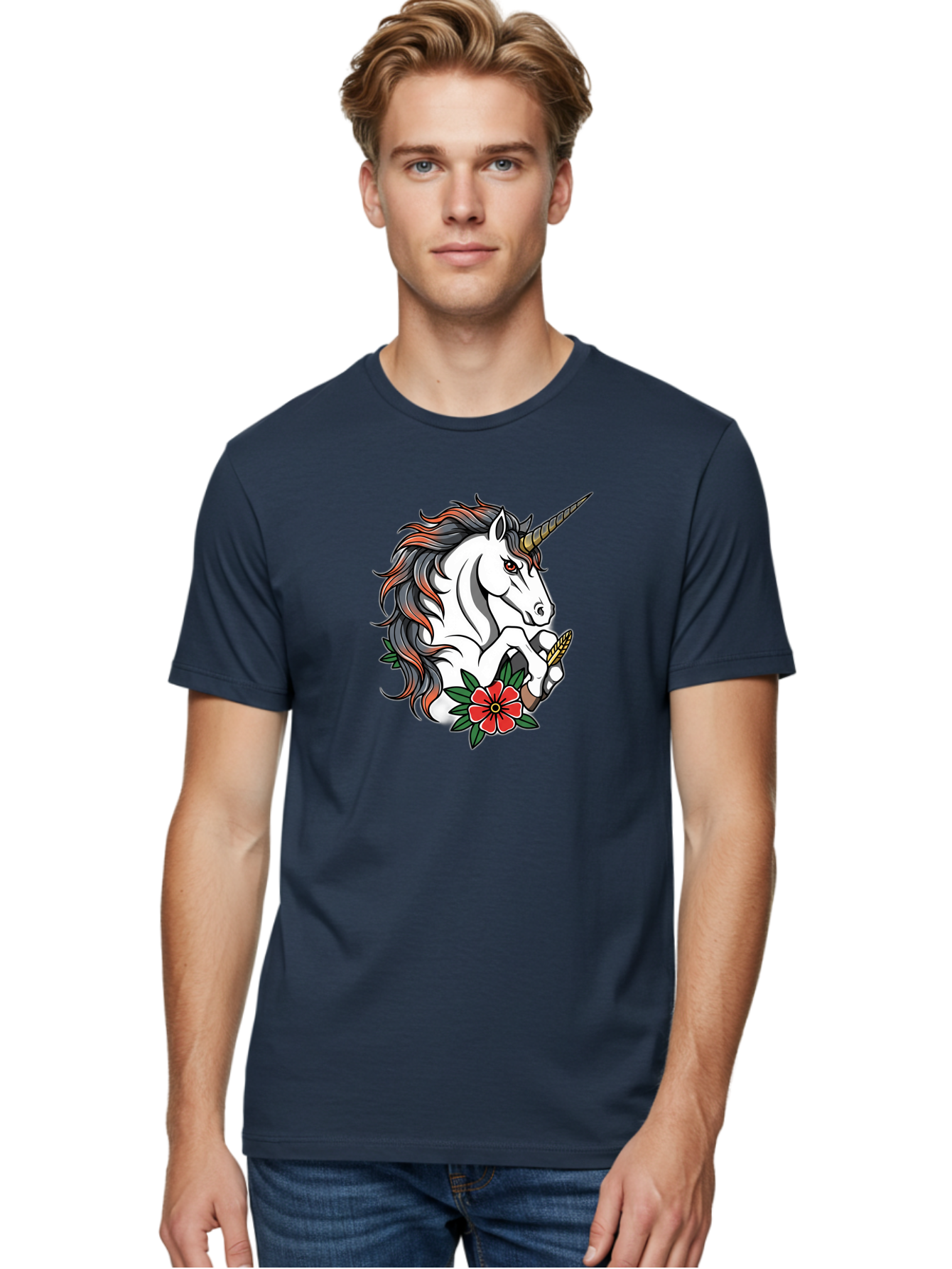 Unicorn-With-Red-Flower Men'S Graphic Tee, 100% Cotton, Comfortable Casual Summer Wear, Machine Washable, Vintage Camera, Old Camera, Antique Camera, Black Camera, Classic Photography, Photography Equipment, Nostalgic Device, Film Camera, Bao989 17