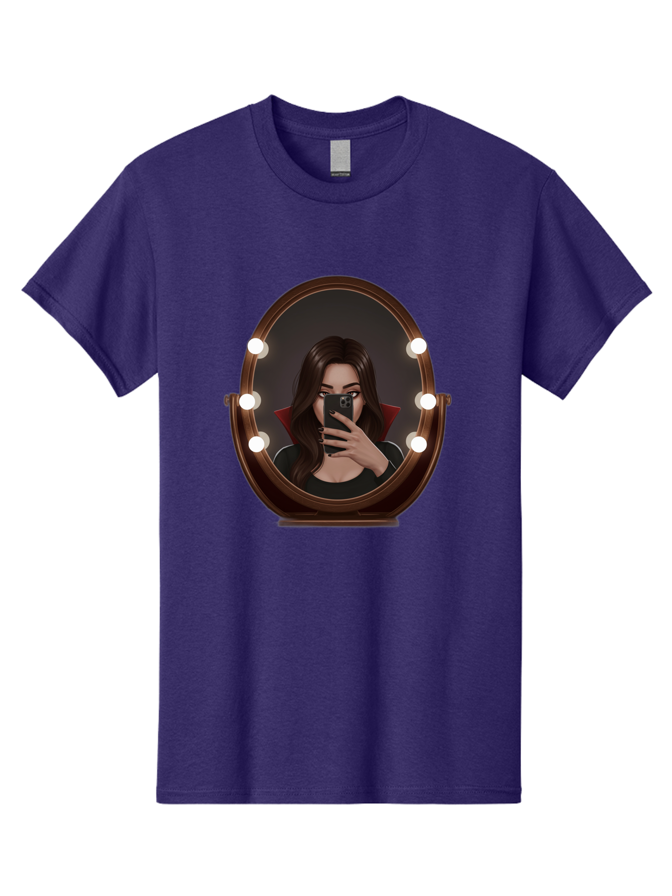 Vampire-Woman-Taking-Selfie Men'S Graphic Tee, 100% Cotton, Comfortable Casual Summer Wear, Machine Washable, Vintage Camera, Old Camera, Antique Camera, Black Camera, Classic Photography, Photography Equipment, Nostalgic Device, Film Camera, Bao992 12