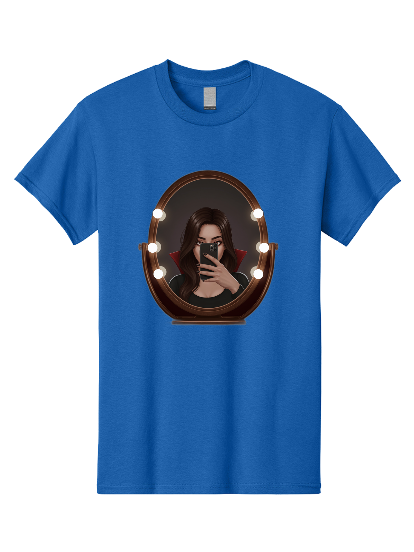 Vampire-Woman-Taking-Selfie Men'S Graphic Tee, 100% Cotton, Comfortable Casual Summer Wear, Machine Washable, Vintage Camera, Old Camera, Antique Camera, Black Camera, Classic Photography, Photography Equipment, Nostalgic Device, Film Camera, Bao992 6