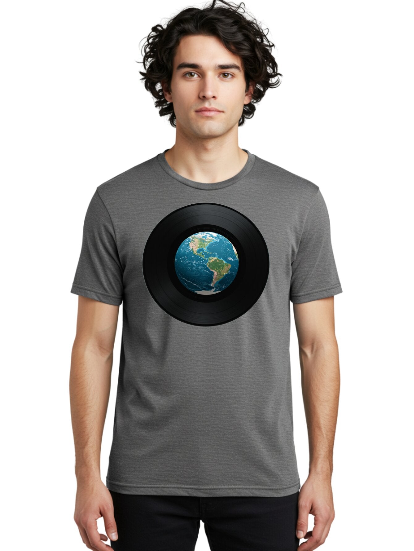 Vinyl-Record-Earth Men'S Graphic Tee, 100% Cotton, Comfortable Casual Summer Wear, Machine Washable, Vintage Camera, Old Camera, Antique Camera, Black Camera, Classic Photography, Photography Equipment, Nostalgic Device, Film Camera, Bao998 23