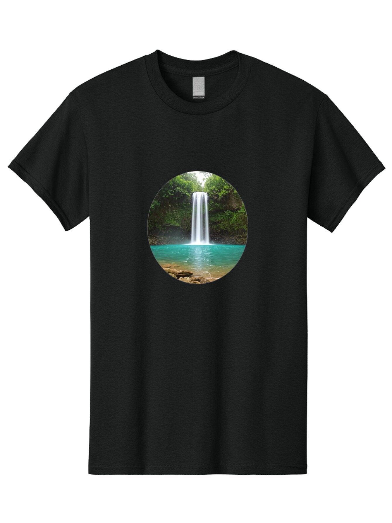 Waterfall Men'S Graphic Tee, 100% Cotton, Comfortable Casual Summer Wear, Machine Washable, Vintage Camera, Old Camera, Antique Camera, Black Camera, Classic Photography, Photography Equipment, Nostalgic Device, Film Camera, Camera Art Bao999 4
