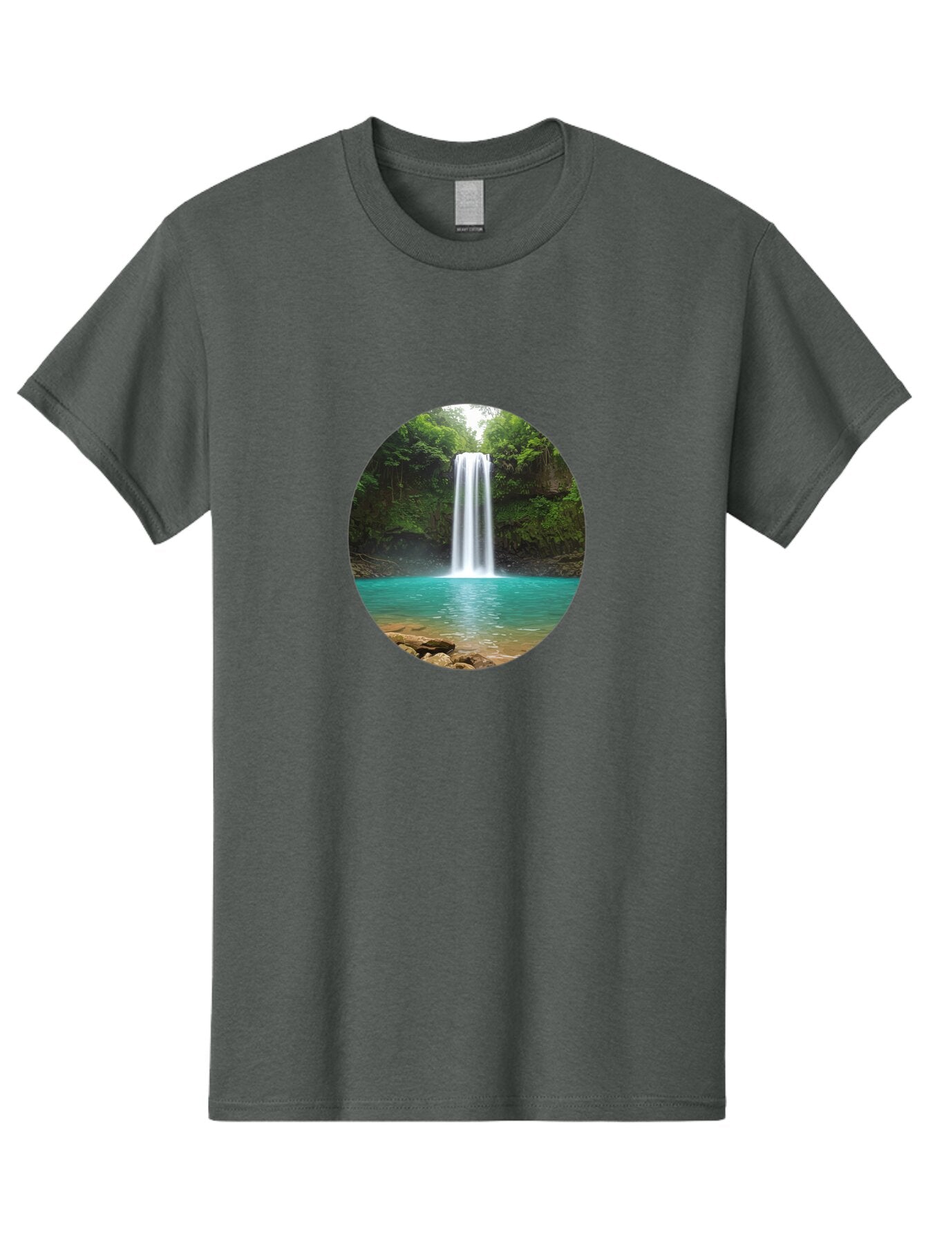 Waterfall Men'S Graphic Tee, 100% Cotton, Comfortable Casual Summer Wear, Machine Washable, Vintage Camera, Old Camera, Antique Camera, Black Camera, Classic Photography, Photography Equipment, Nostalgic Device, Film Camera, Camera Art Bao999 10
