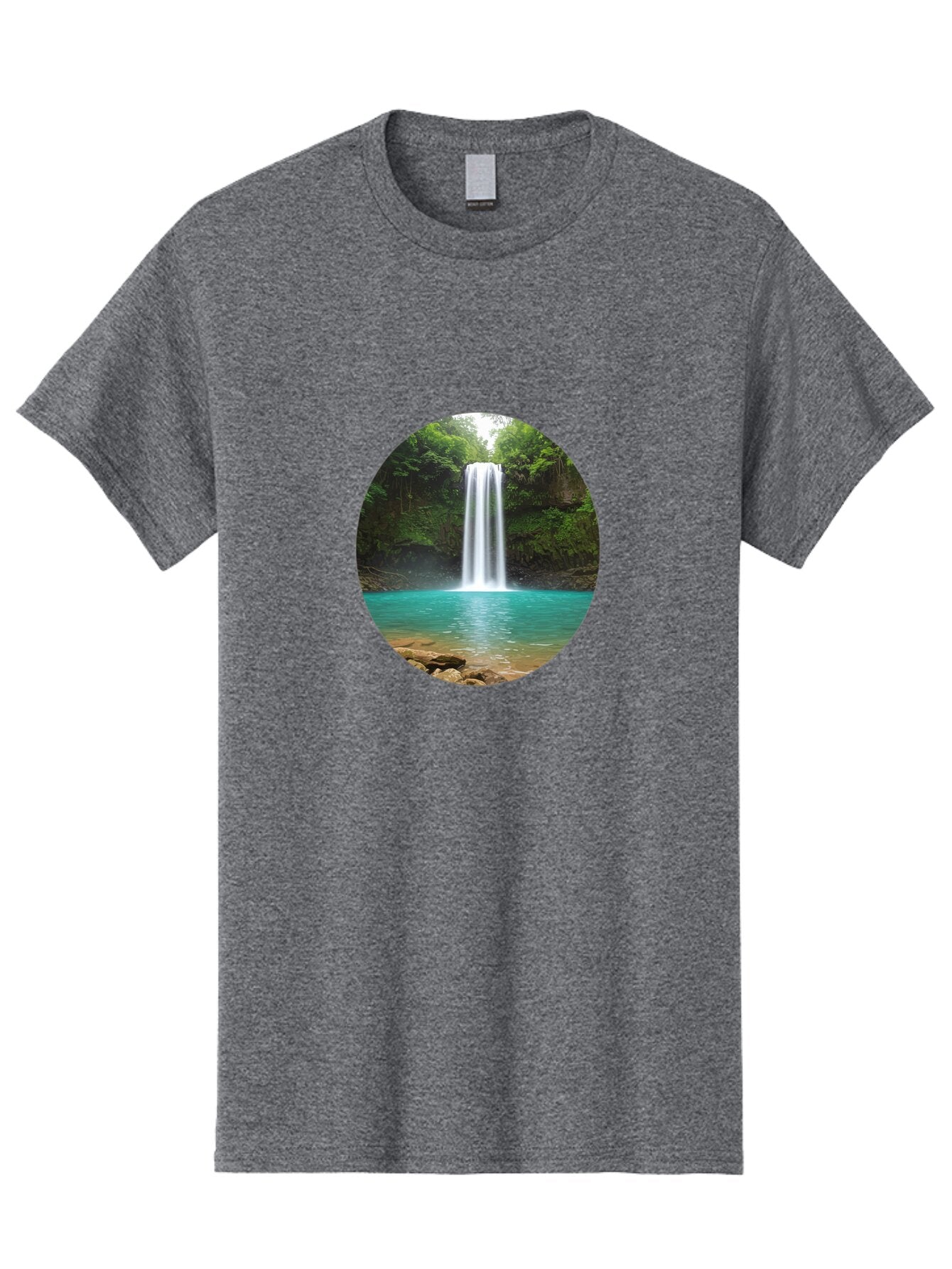 Waterfall Men'S Graphic Tee, 100% Cotton, Comfortable Casual Summer Wear, Machine Washable, Vintage Camera, Old Camera, Antique Camera, Black Camera, Classic Photography, Photography Equipment, Nostalgic Device, Film Camera, Camera Art Bao999 3
