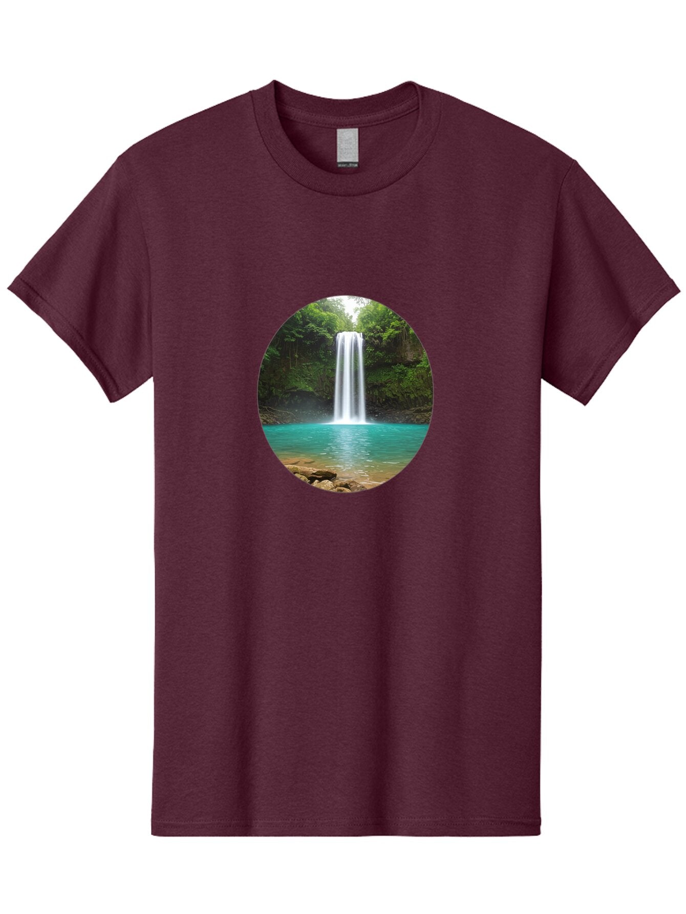Waterfall Men'S Graphic Tee, 100% Cotton, Comfortable Casual Summer Wear, Machine Washable, Vintage Camera, Old Camera, Antique Camera, Black Camera, Classic Photography, Photography Equipment, Nostalgic Device, Film Camera, Camera Art Bao999 7