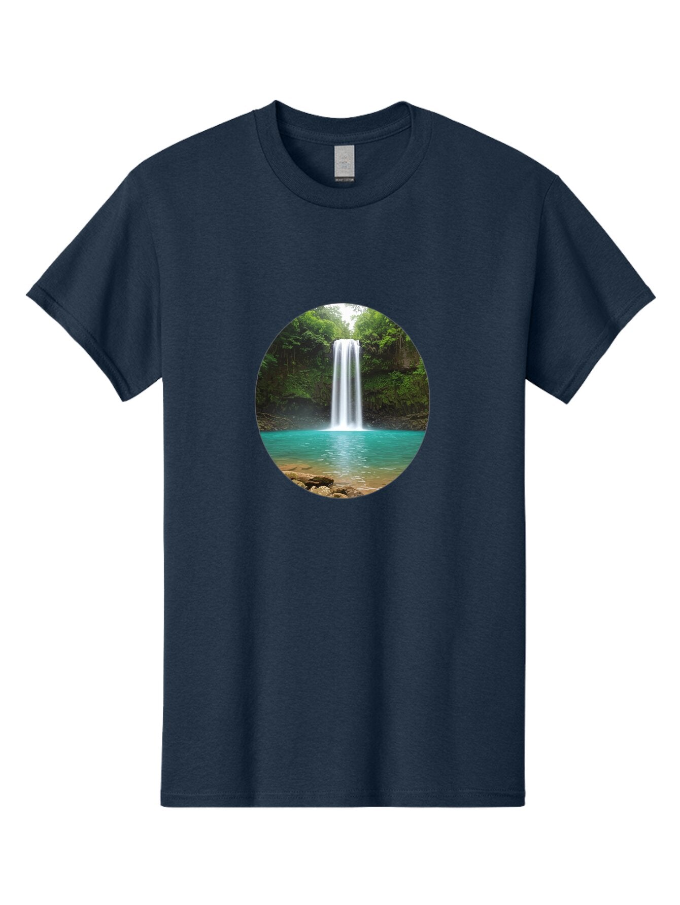 Waterfall Men'S Graphic Tee, 100% Cotton, Comfortable Casual Summer Wear, Machine Washable, Vintage Camera, Old Camera, Antique Camera, Black Camera, Classic Photography, Photography Equipment, Nostalgic Device, Film Camera, Camera Art Bao999 11