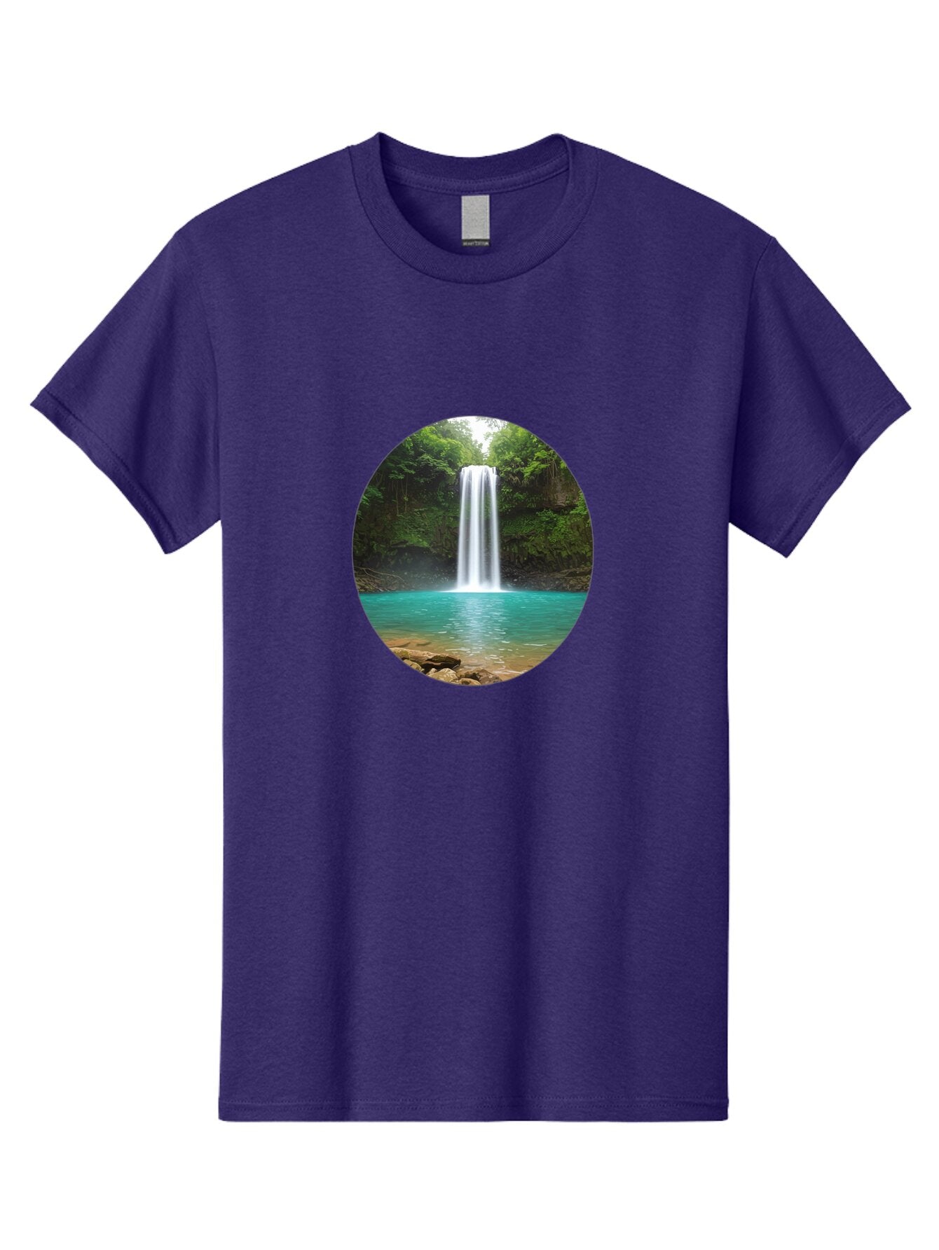 Waterfall Men'S Graphic Tee, 100% Cotton, Comfortable Casual Summer Wear, Machine Washable, Vintage Camera, Old Camera, Antique Camera, Black Camera, Classic Photography, Photography Equipment, Nostalgic Device, Film Camera, Camera Art Bao999 1