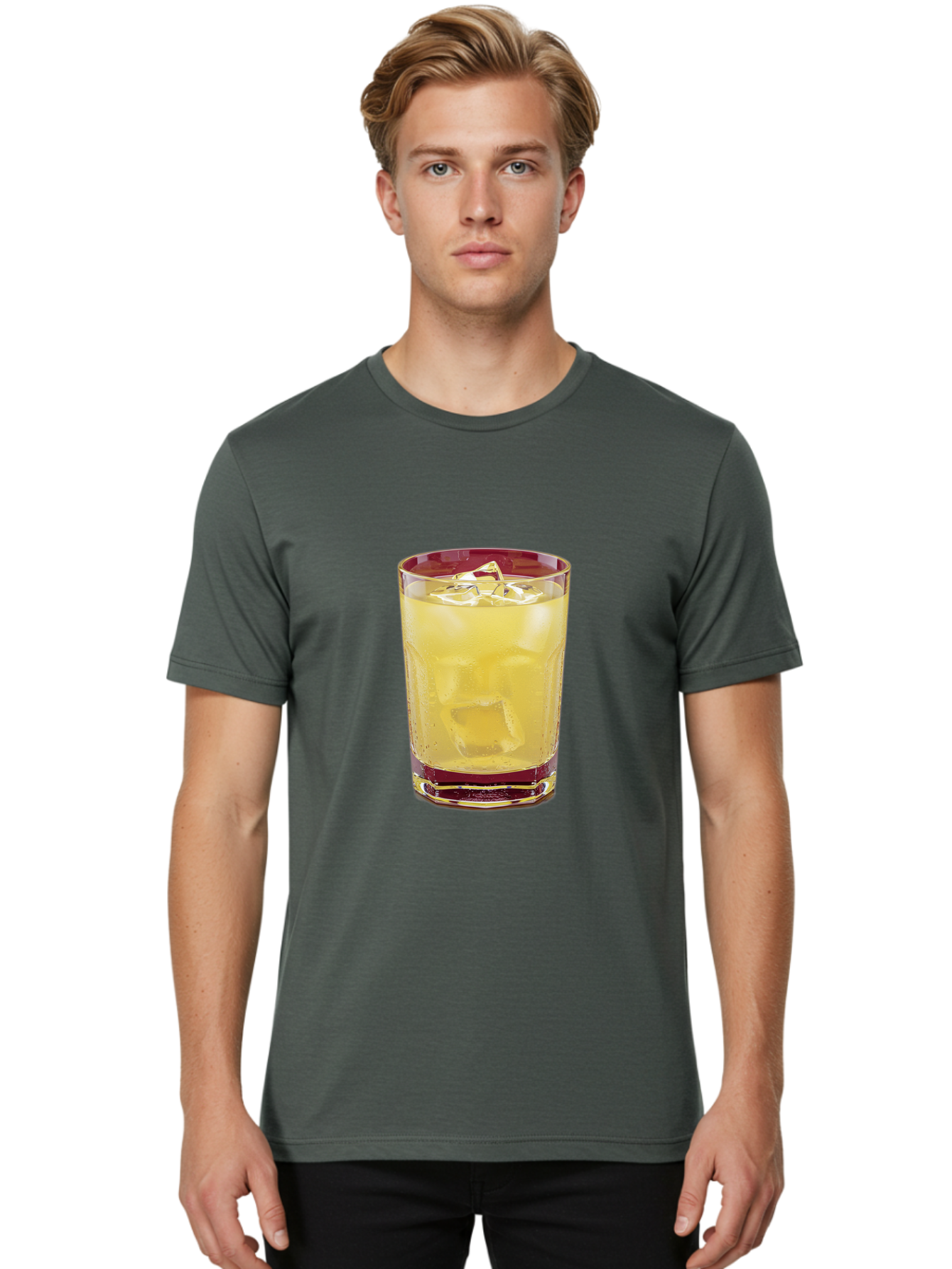 Whiskey-On-The-Rocks Men'S Graphic Tee, 100% Cotton, Comfortable Casual Summer Wear, Machine Washable, Vintage Camera, Old Camera, Antique Camera, Black Camera, Classic Photography, Photography Equipment, Nostalgic Device, Film Camera, Bap002 25