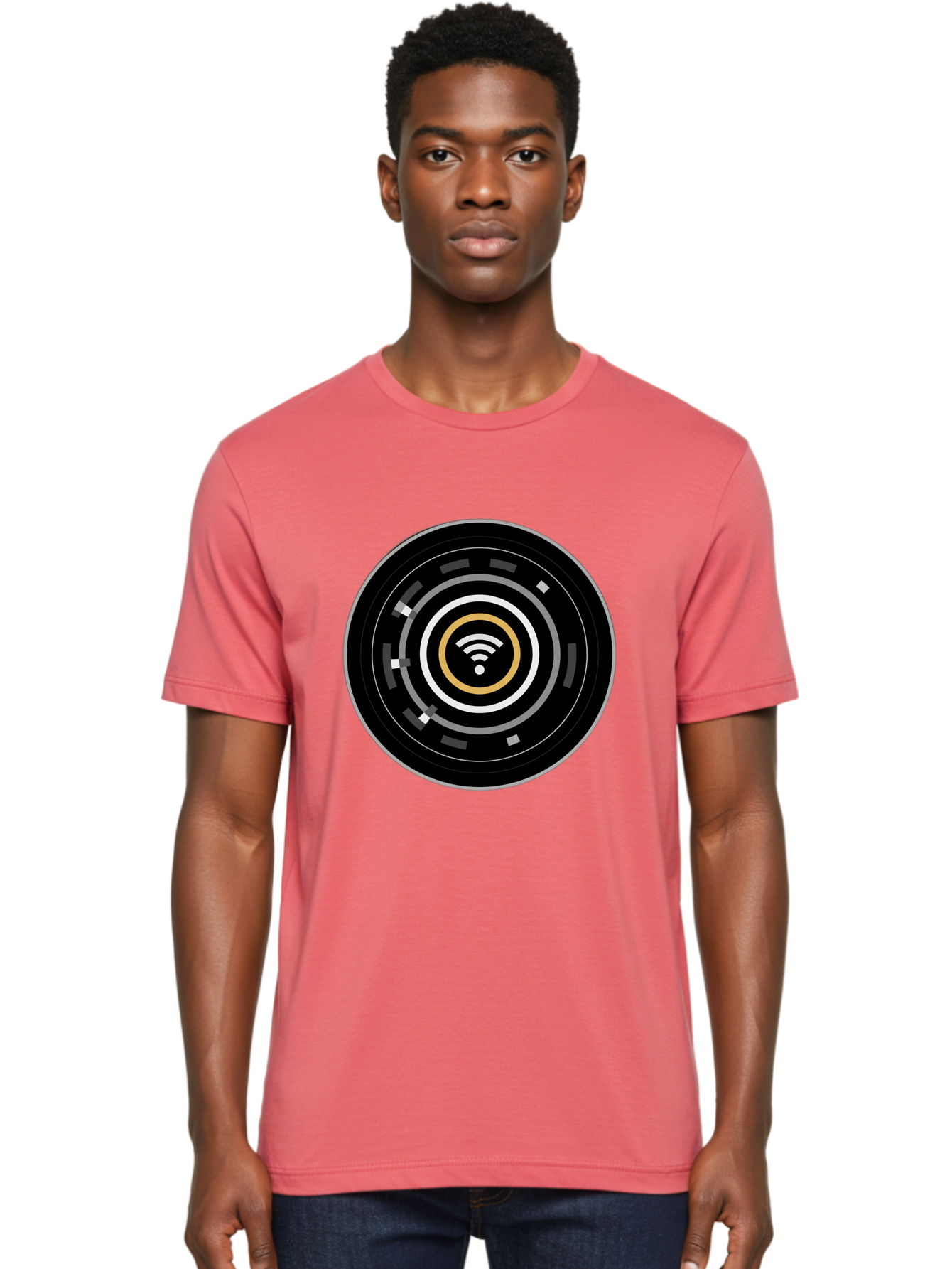 Wifi-Icon Men'S Graphic Tee, 100% Cotton, Comfortable Casual Summer Wear, Machine Washable, Vintage Camera, Old Camera, Antique Camera, Black Camera, Classic Photography, Photography Equipment, Nostalgic Device, Film Camera, Camera Art Bap005 25