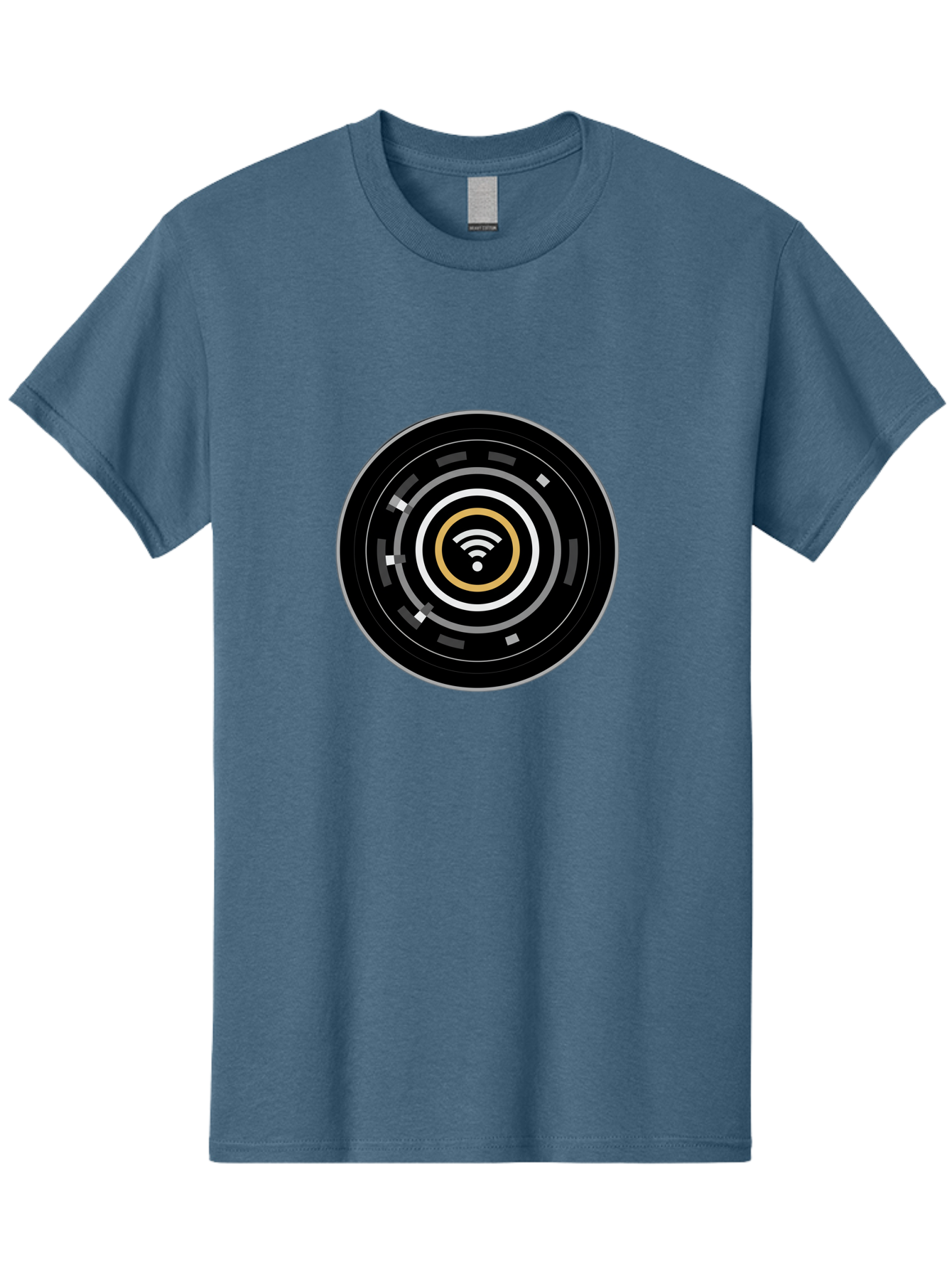 Wifi-Icon Men'S Graphic Tee, 100% Cotton, Comfortable Casual Summer Wear, Machine Washable, Vintage Camera, Old Camera, Antique Camera, Black Camera, Classic Photography, Photography Equipment, Nostalgic Device, Film Camera, Camera Art Bap005 3