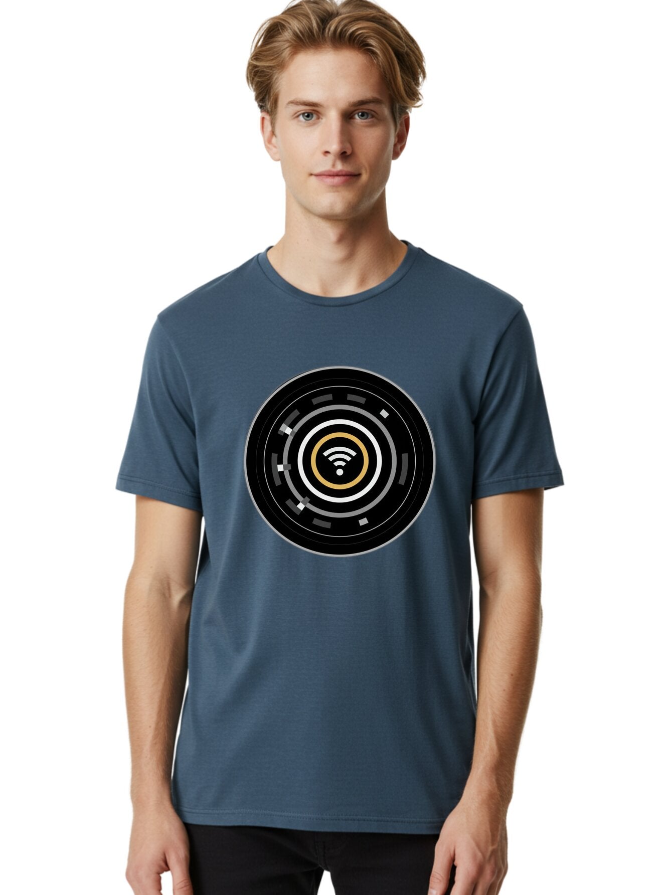 Wifi-Icon Men'S Graphic Tee, 100% Cotton, Comfortable Casual Summer Wear, Machine Washable, Vintage Camera, Old Camera, Antique Camera, Black Camera, Classic Photography, Photography Equipment, Nostalgic Device, Film Camera, Camera Art Bap005 28