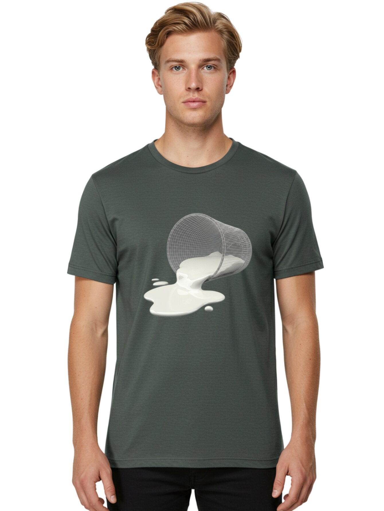 Wire-Basket-Spilling-Milk Men'S Graphic Tee, 100% Cotton, Comfortable Casual Summer Wear, Machine Washable, Vintage Camera, Old Camera, Antique Camera, Black Camera, Classic Photography, Photography Equipment, Nostalgic Device, Film Camera, Bap007 20