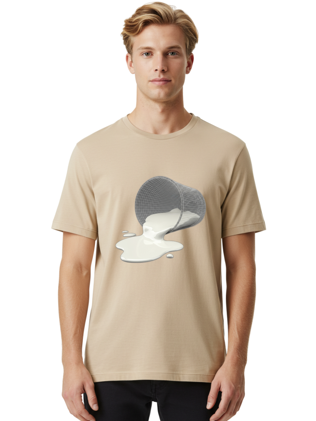Wire-Basket-Spilling-Milk Men'S Graphic Tee, 100% Cotton, Comfortable Casual Summer Wear, Machine Washable, Vintage Camera, Old Camera, Antique Camera, Black Camera, Classic Photography, Photography Equipment, Nostalgic Device, Film Camera, Bap007 22