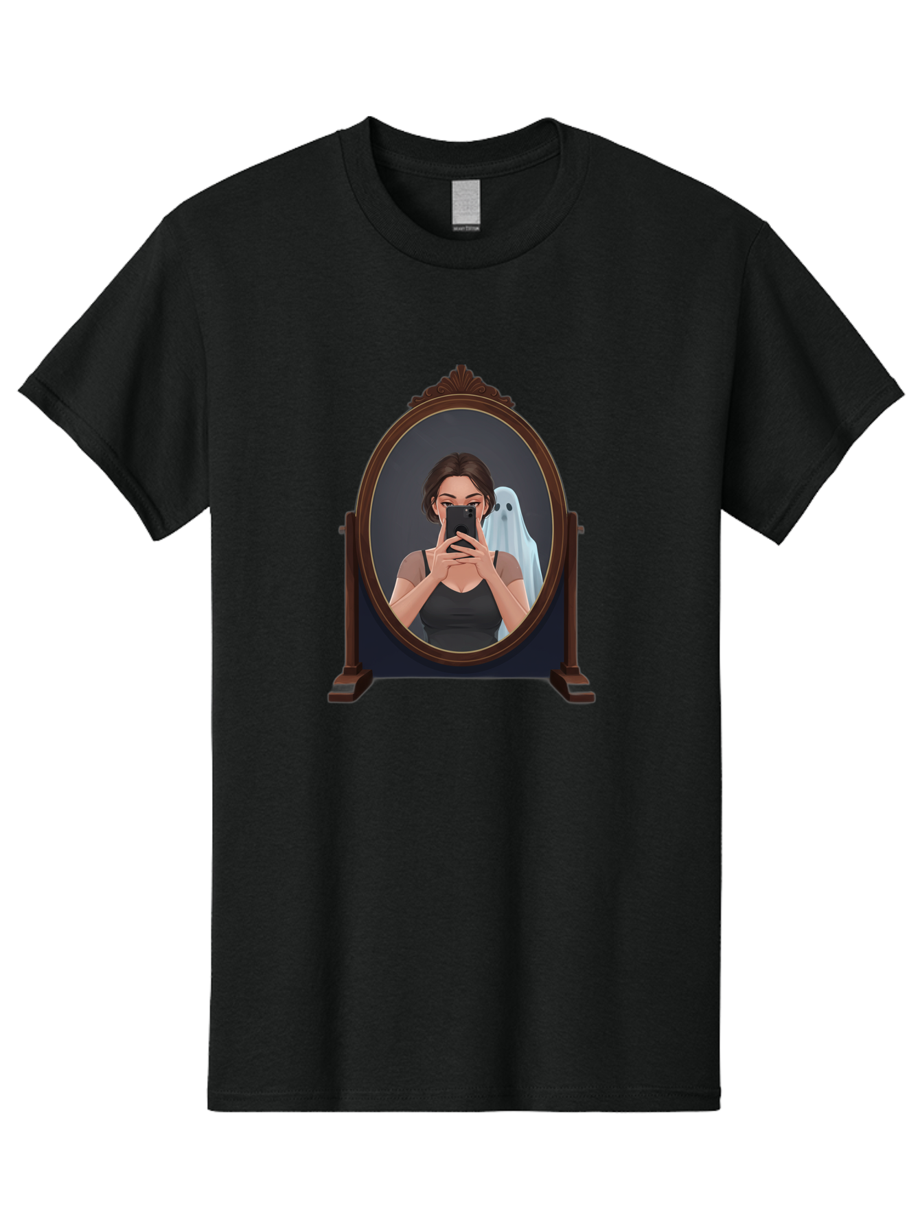 Woman-And-Ghost Men'S Graphic Tee, 100% Cotton, Comfortable Casual Summer Wear, Machine Washable, Vintage Camera, Old Camera, Antique Camera, Black Camera, Classic Photography, Photography Equipment, Nostalgic Device, Film Camera, Camera Art Bap008 5