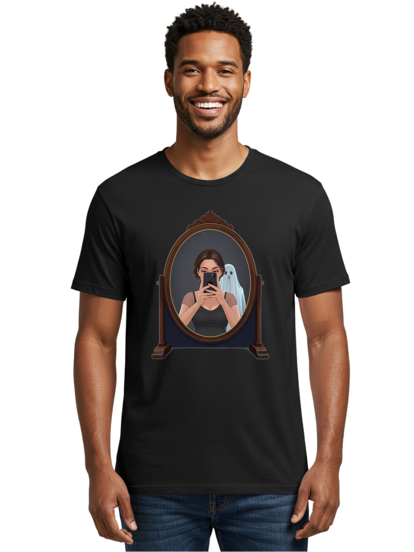 Woman-And-Ghost Men'S Graphic Tee, 100% Cotton, Comfortable Casual Summer Wear, Machine Washable, Vintage Camera, Old Camera, Antique Camera, Black Camera, Classic Photography, Photography Equipment, Nostalgic Device, Film Camera, Camera Art Bap008 20