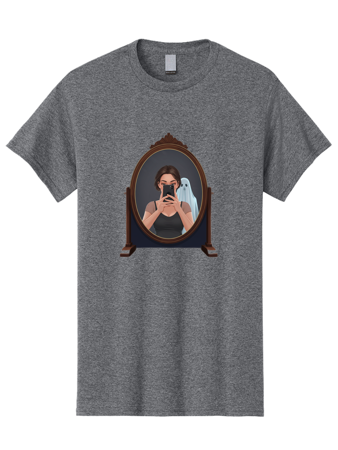 Woman-And-Ghost Men'S Graphic Tee, 100% Cotton, Comfortable Casual Summer Wear, Machine Washable, Vintage Camera, Old Camera, Antique Camera, Black Camera, Classic Photography, Photography Equipment, Nostalgic Device, Film Camera, Camera Art Bap008 11