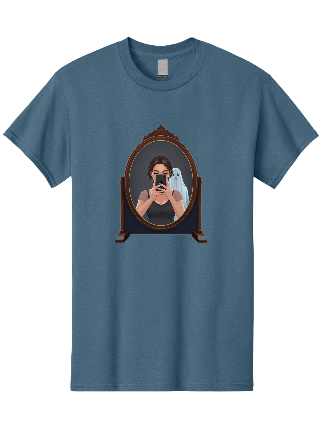 Woman-And-Ghost Men'S Graphic Tee, 100% Cotton, Comfortable Casual Summer Wear, Machine Washable, Vintage Camera, Old Camera, Antique Camera, Black Camera, Classic Photography, Photography Equipment, Nostalgic Device, Film Camera, Camera Art Bap008 7