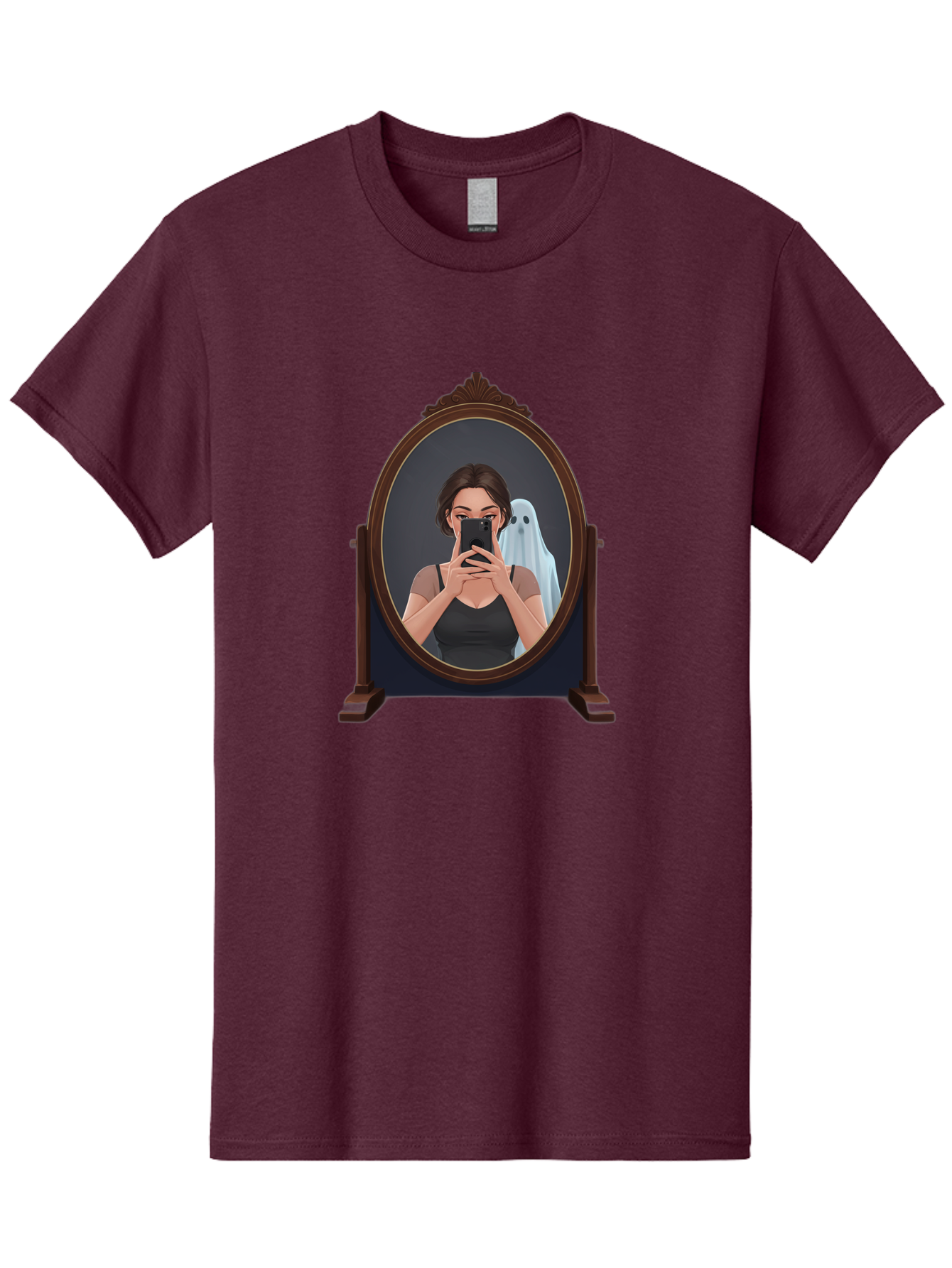 Woman-And-Ghost Men'S Graphic Tee, 100% Cotton, Comfortable Casual Summer Wear, Machine Washable, Vintage Camera, Old Camera, Antique Camera, Black Camera, Classic Photography, Photography Equipment, Nostalgic Device, Film Camera, Camera Art Bap008 4