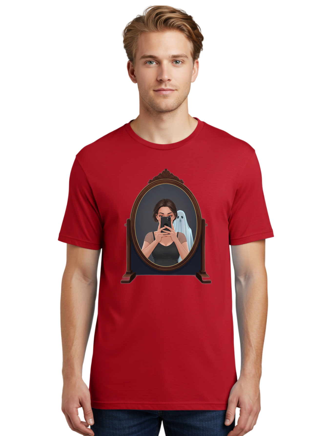 Woman-And-Ghost Men'S Graphic Tee, 100% Cotton, Comfortable Casual Summer Wear, Machine Washable, Vintage Camera, Old Camera, Antique Camera, Black Camera, Classic Photography, Photography Equipment, Nostalgic Device, Film Camera, Camera Art Bap008 18
