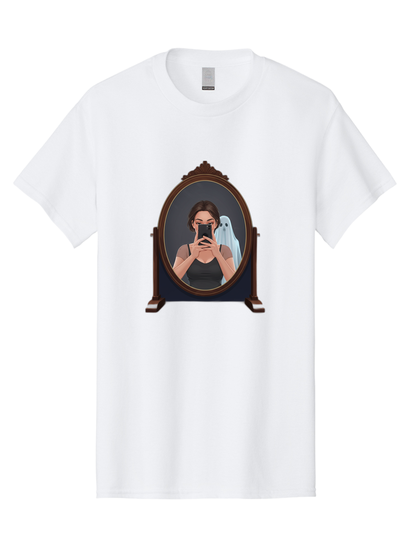 Woman-And-Ghost Men'S Graphic Tee, 100% Cotton, Comfortable Casual Summer Wear, Machine Washable, Vintage Camera, Old Camera, Antique Camera, Black Camera, Classic Photography, Photography Equipment, Nostalgic Device, Film Camera, Camera Art Bap008 13