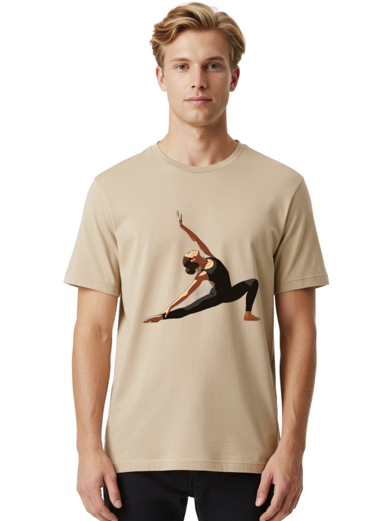 Woman-In-Yoga-Pose Men'S Graphic Tee, 100% Cotton, Comfortable Casual Summer Wear, Machine Washable, Vintage Camera, Old Camera, Antique Camera, Black Camera, Classic Photography, Photography Equipment, Nostalgic Device, Film Camera, Bap012 21