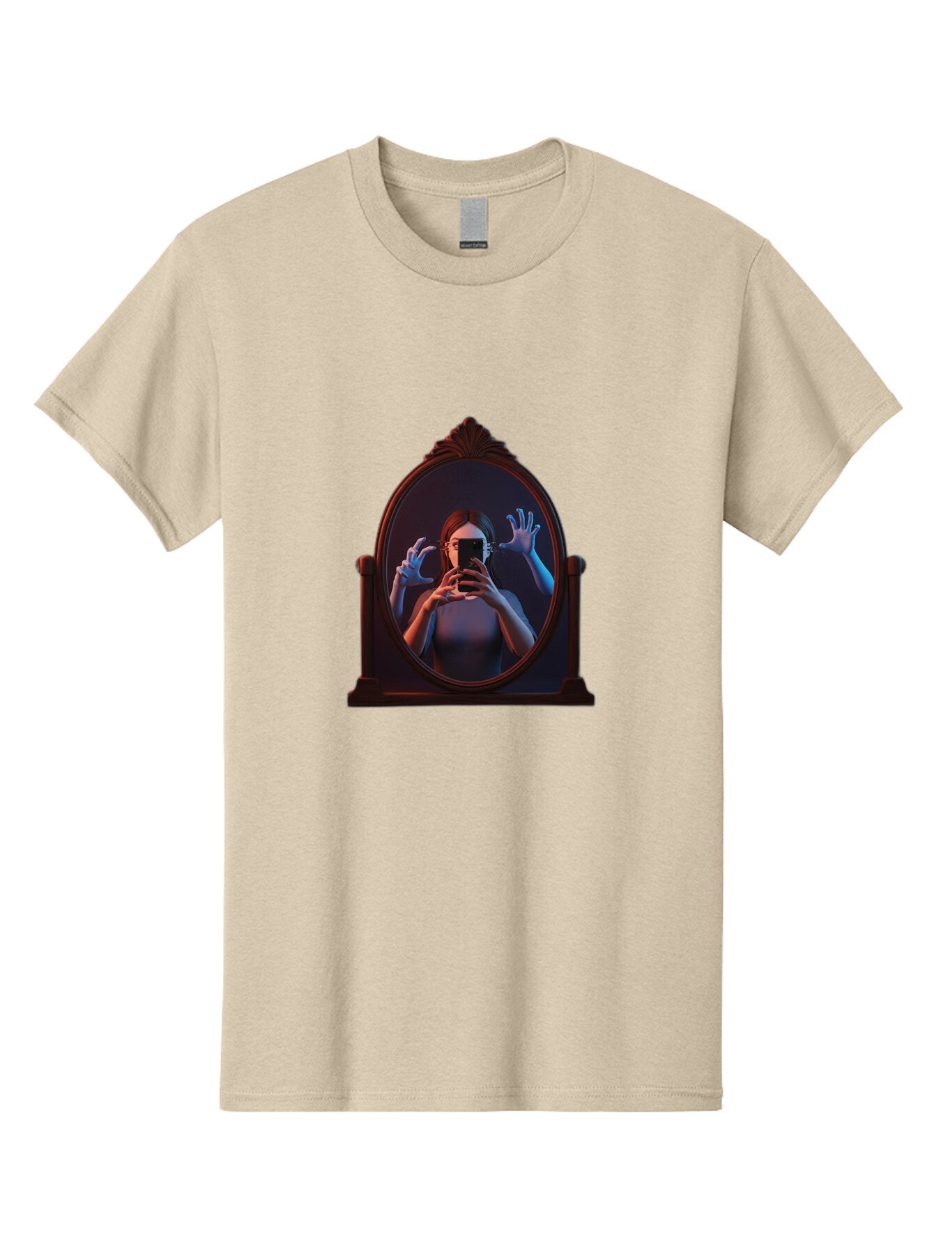 Woman-Taking-Selfie Men'S Graphic Tee, 100% Cotton, Comfortable Casual Summer Wear, Machine Washable, Vintage Camera, Old Camera, Antique Camera, Black Camera, Classic Photography, Photography Equipment, Nostalgic Device, Film Camera, Bap017