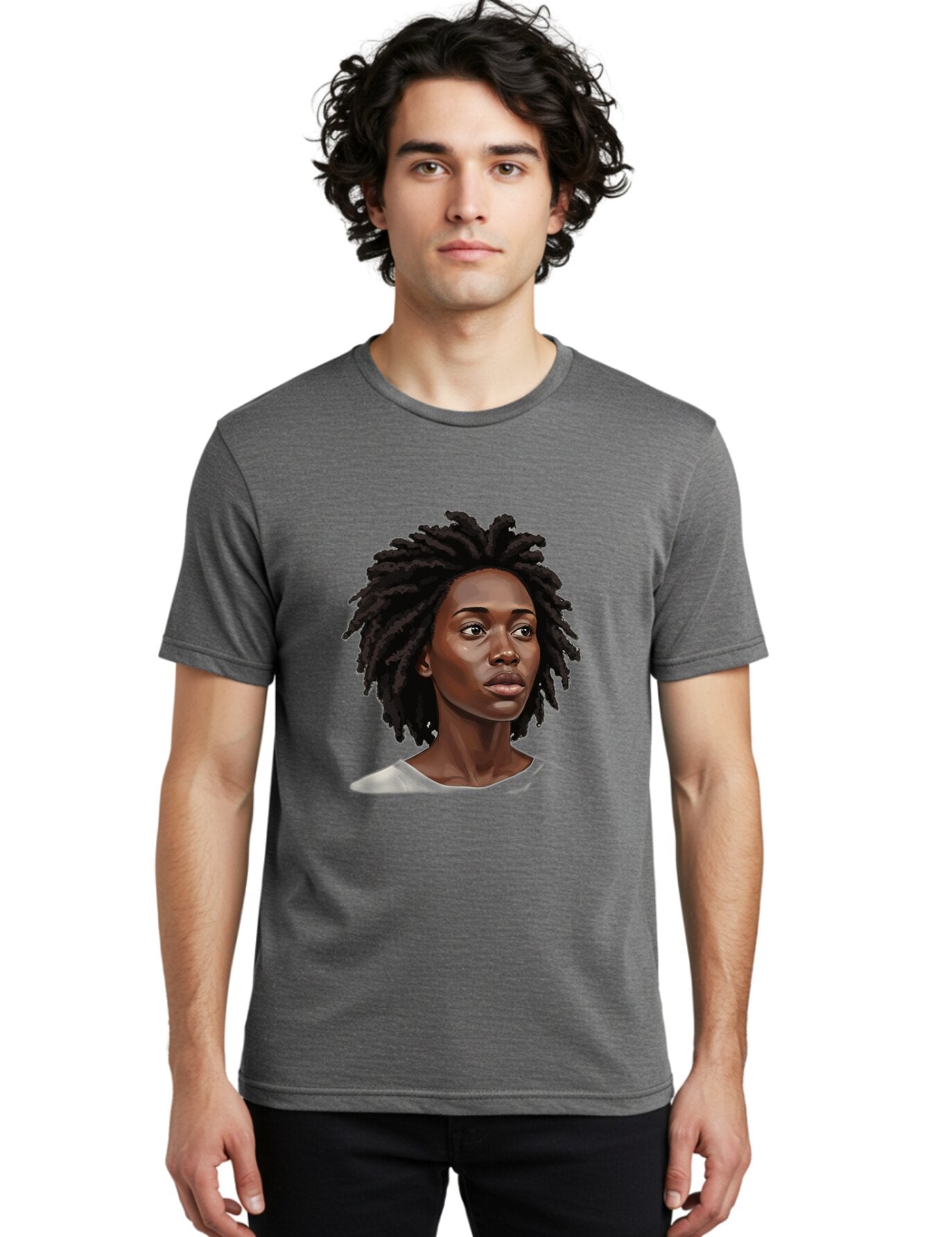 Woman-With-Dreadlocks Men'S Graphic Tee, 100% Cotton, Comfortable Casual Summer Wear, Machine Washable, Vintage Camera, Old Camera, Antique Camera, Black Camera, Classic Photography, Photography Equipment, Nostalgic Device, Film Camera, Bap018 24