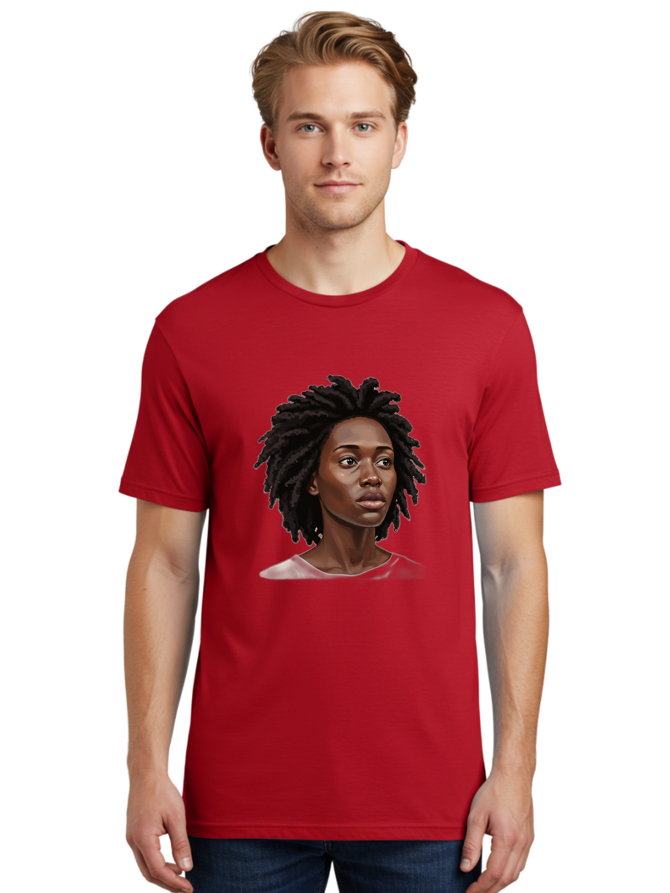 Woman-With-Dreadlocks Men'S Graphic Tee, 100% Cotton, Comfortable Casual Summer Wear, Machine Washable, Vintage Camera, Old Camera, Antique Camera, Black Camera, Classic Photography, Photography Equipment, Nostalgic Device, Film Camera, Bap018 18