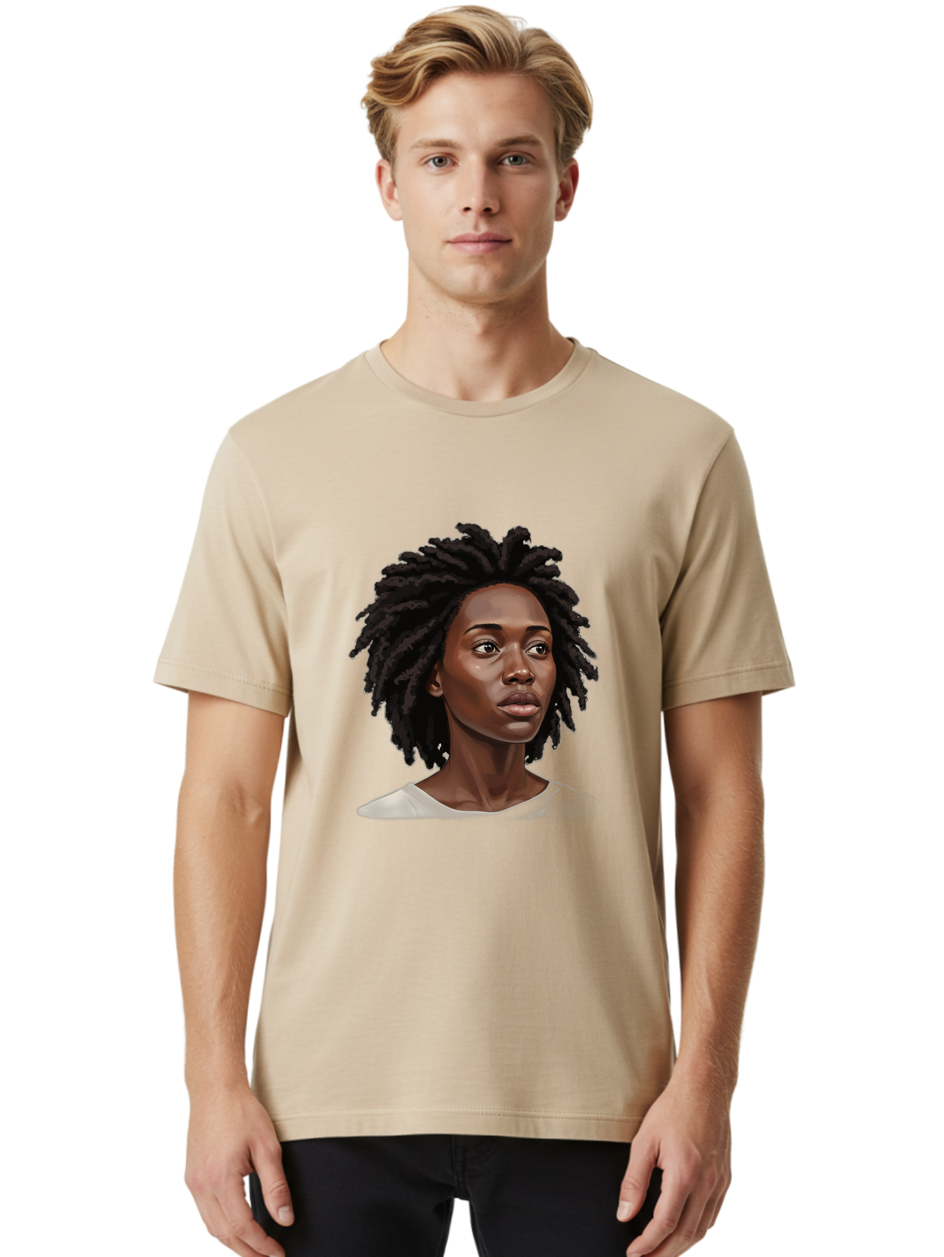 Woman-With-Dreadlocks Men'S Graphic Tee, 100% Cotton, Comfortable Casual Summer Wear, Machine Washable, Vintage Camera, Old Camera, Antique Camera, Black Camera, Classic Photography, Photography Equipment, Nostalgic Device, Film Camera, Bap018 26