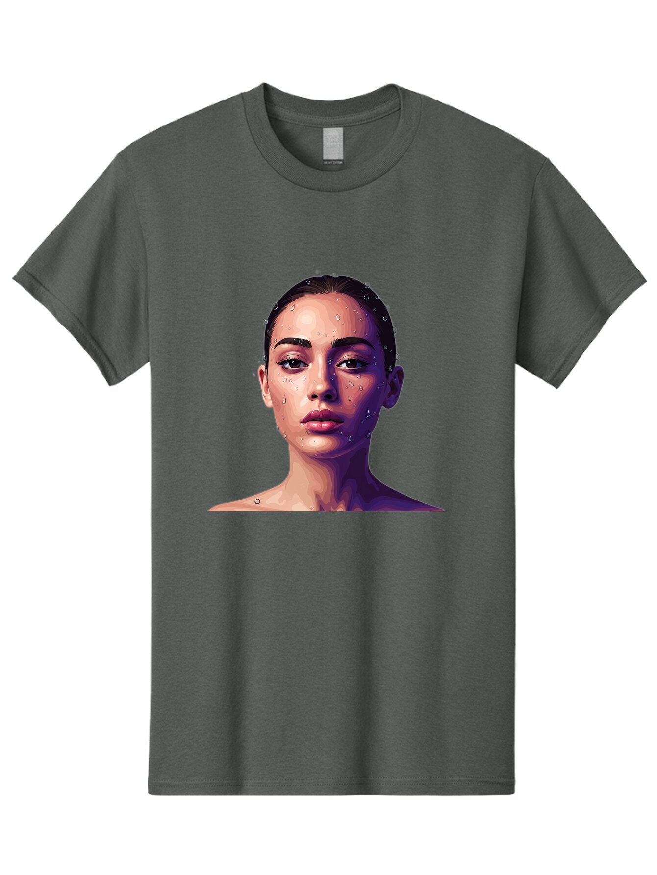 Woman-With-Water-Droplets-1 Men'S Graphic Tee, 100% Cotton, Comfortable Casual Summer Wear, Machine Washable, Vintage Camera, Old Camera, Antique Camera, Black Camera, Classic Photography, Photography Equipment, Nostalgic Device, Film Camera, Bap019 10