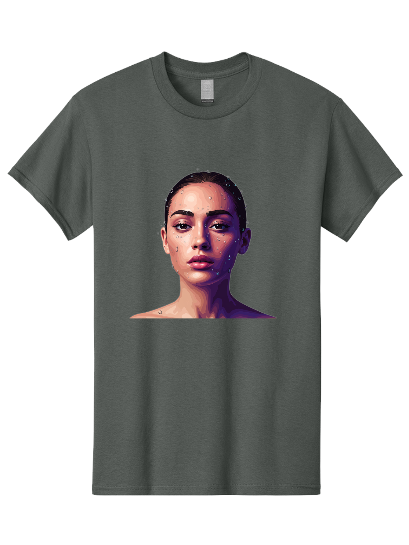 Woman-With-Water-Droplets-1 Men'S Graphic Tee, 100% Cotton, Comfortable Casual Summer Wear, Machine Washable, Vintage Camera, Old Camera, Antique Camera, Black Camera, Classic Photography, Photography Equipment, Nostalgic Device, Film Camera, Bap019 14