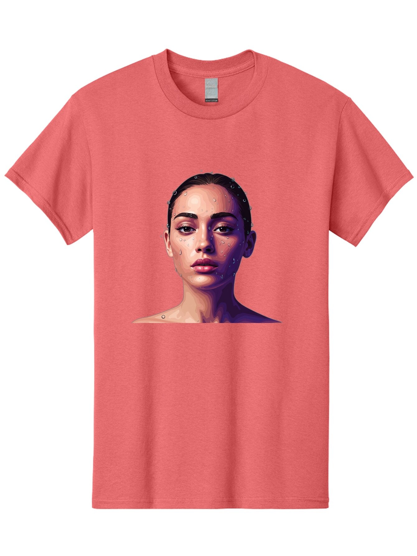 Woman-With-Water-Droplets-1 Men'S Graphic Tee, 100% Cotton, Comfortable Casual Summer Wear, Machine Washable, Vintage Camera, Old Camera, Antique Camera, Black Camera, Classic Photography, Photography Equipment, Nostalgic Device, Film Camera, Bap019 6