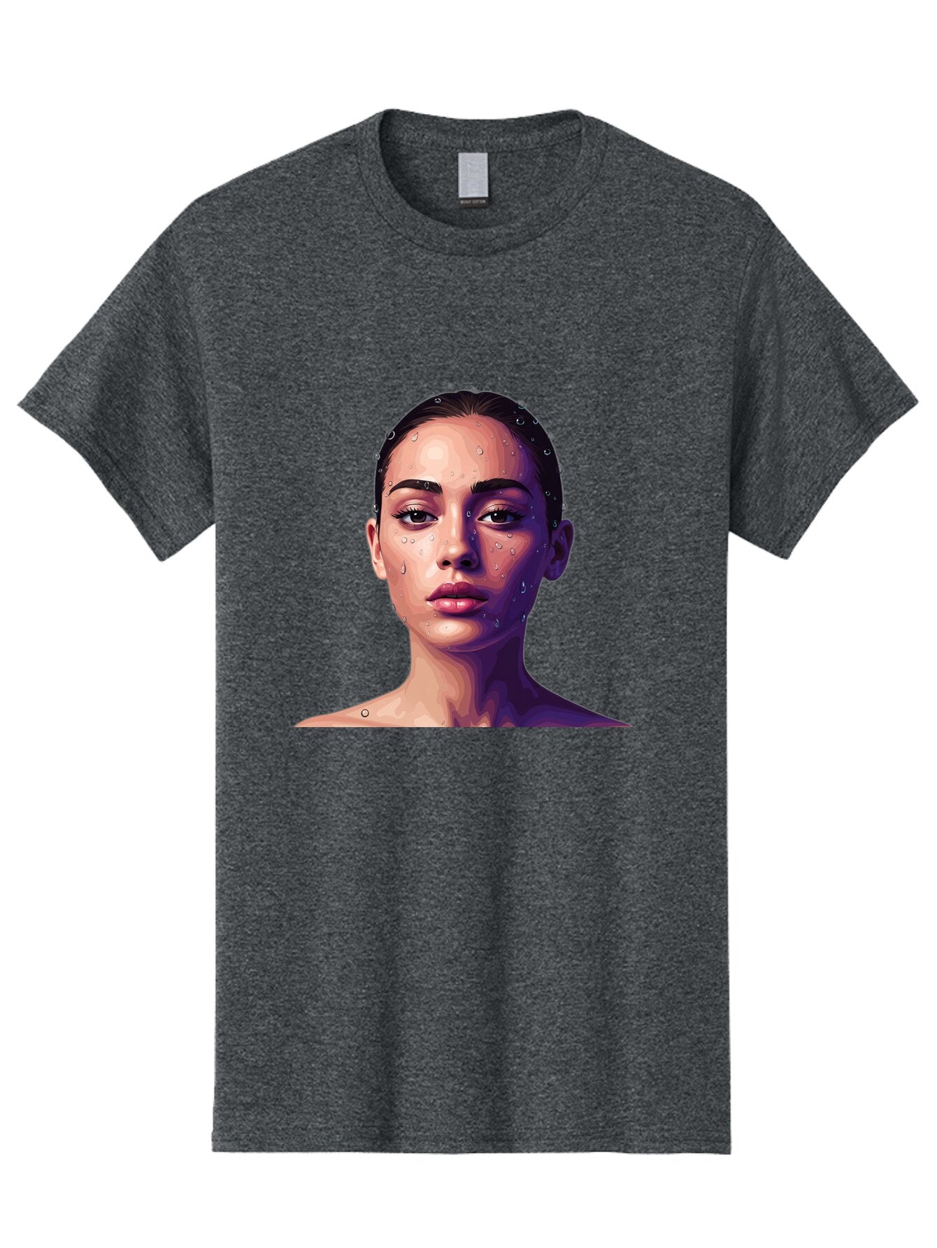 Woman-With-Water-Droplets-1 Men'S Graphic Tee, 100% Cotton, Comfortable Casual Summer Wear, Machine Washable, Vintage Camera, Old Camera, Antique Camera, Black Camera, Classic Photography, Photography Equipment, Nostalgic Device, Film Camera, Bap019 4