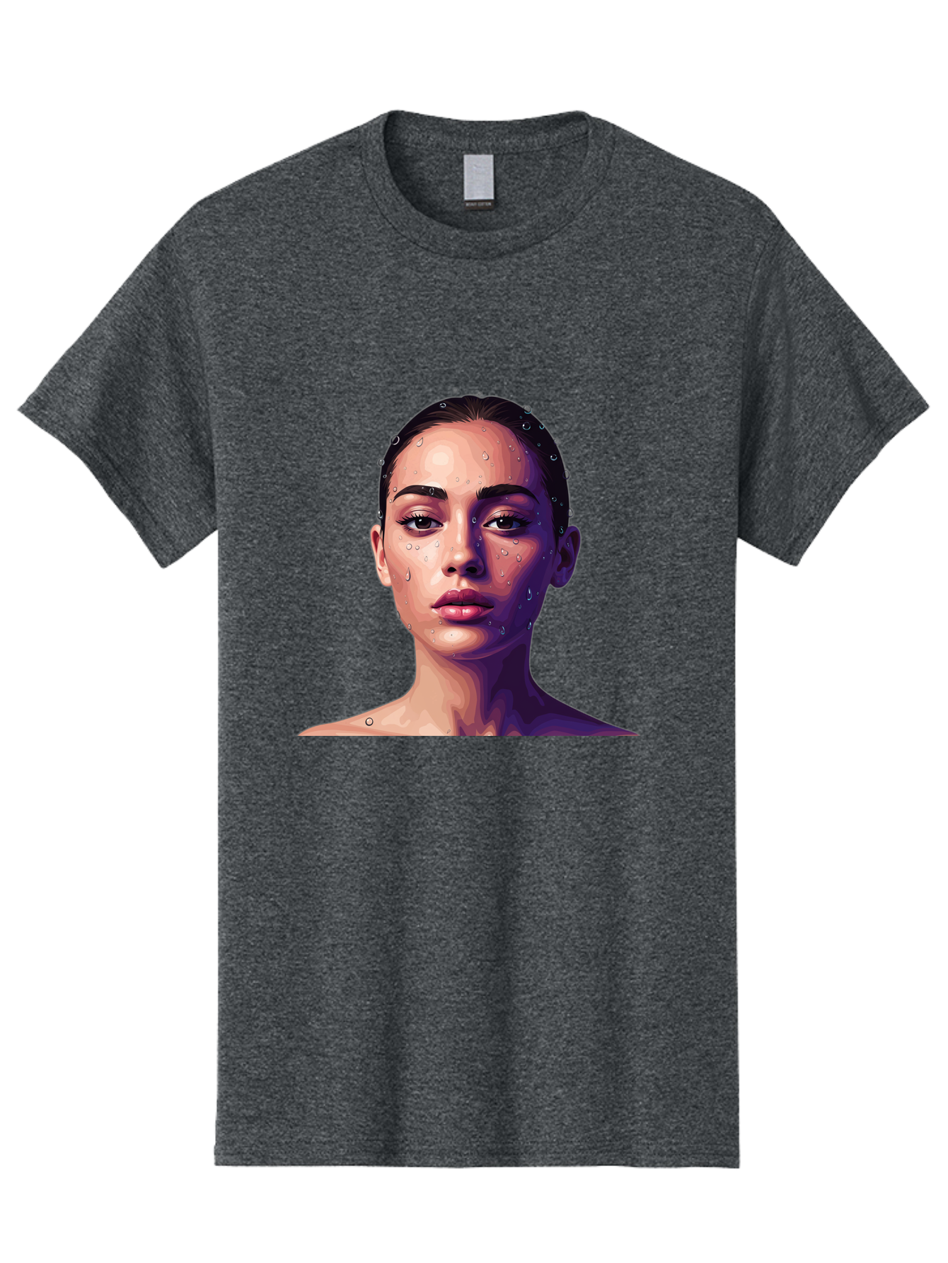 Woman-With-Water-Droplets-1 Men'S Graphic Tee, 100% Cotton, Comfortable Casual Summer Wear, Machine Washable, Vintage Camera, Old Camera, Antique Camera, Black Camera, Classic Photography, Photography Equipment, Nostalgic Device, Film Camera, Bap019 12