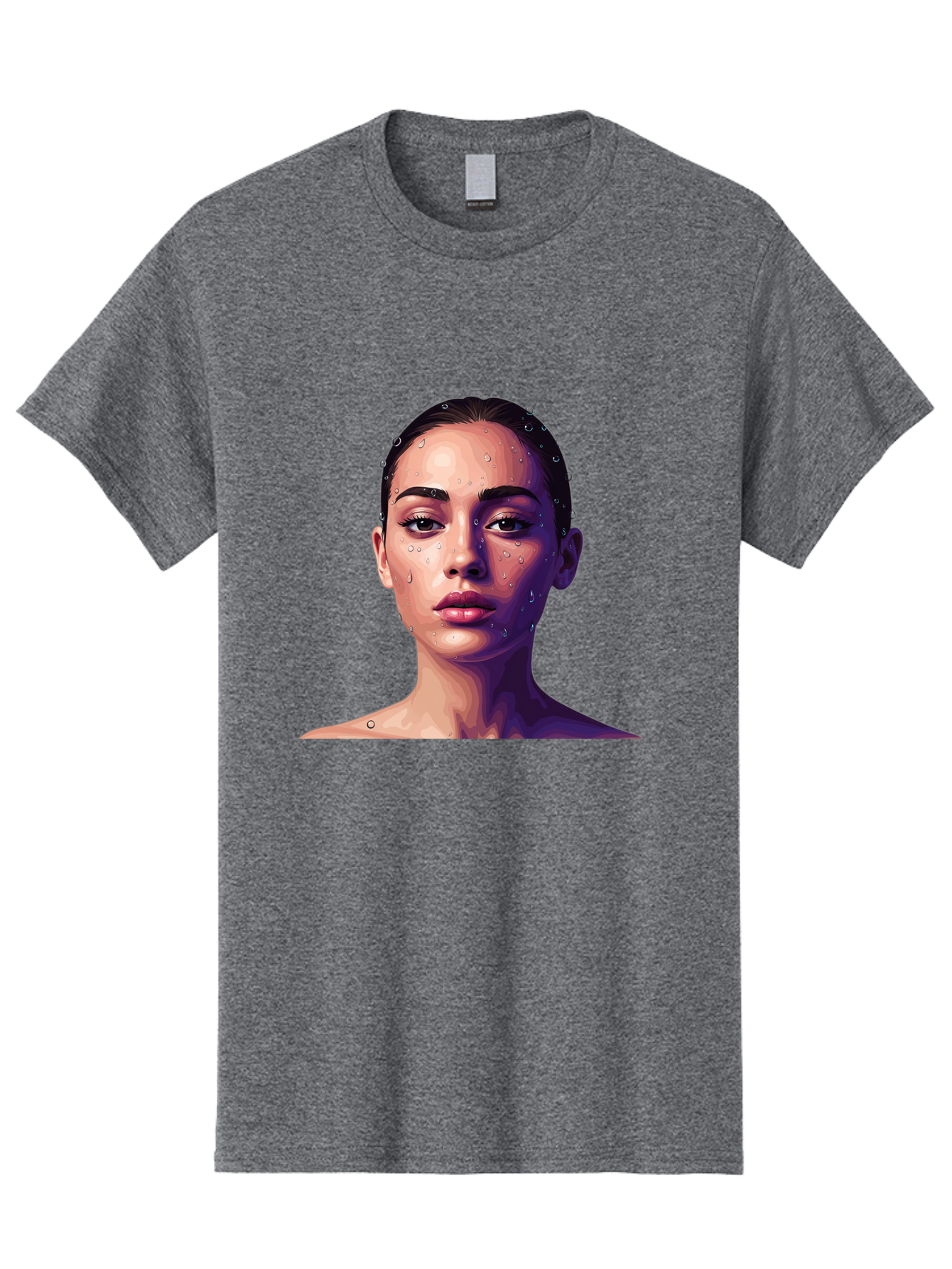 Woman-With-Water-Droplets-1 Men'S Graphic Tee, 100% Cotton, Comfortable Casual Summer Wear, Machine Washable, Vintage Camera, Old Camera, Antique Camera, Black Camera, Classic Photography, Photography Equipment, Nostalgic Device, Film Camera, Bap019 10