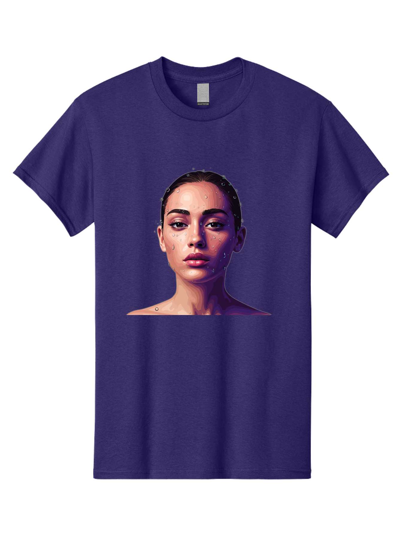 Woman-With-Water-Droplets-1 Men'S Graphic Tee, 100% Cotton, Comfortable Casual Summer Wear, Machine Washable, Vintage Camera, Old Camera, Antique Camera, Black Camera, Classic Photography, Photography Equipment, Nostalgic Device, Film Camera, Bap019 9