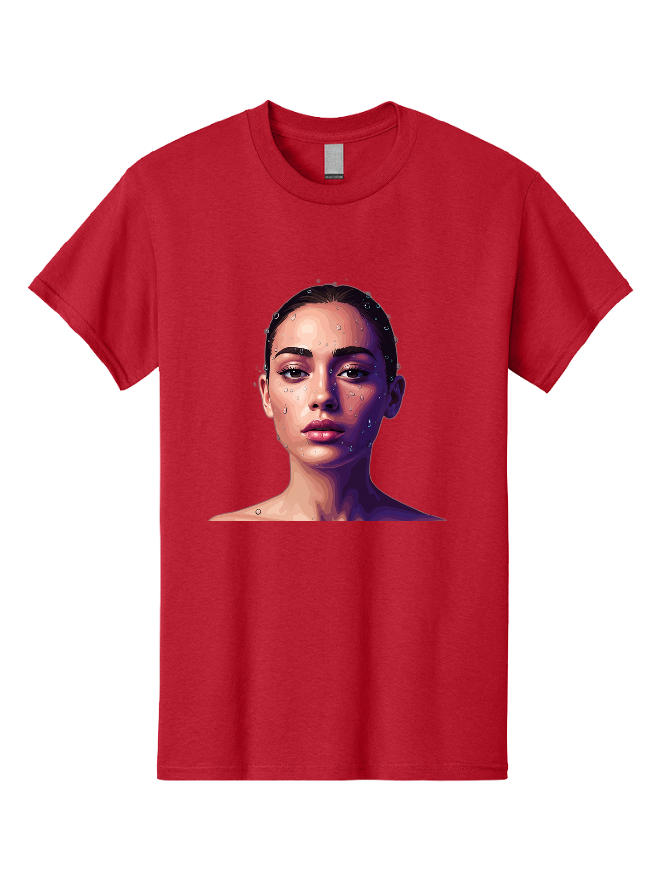 Woman-With-Water-Droplets-1 Men'S Graphic Tee, 100% Cotton, Comfortable Casual Summer Wear, Machine Washable, Vintage Camera, Old Camera, Antique Camera, Black Camera, Classic Photography, Photography Equipment, Nostalgic Device, Film Camera, Bap019 15