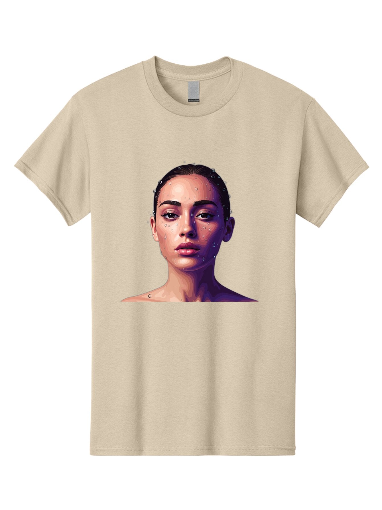 Woman-With-Water-Droplets-1 Men'S Graphic Tee, 100% Cotton, Comfortable Casual Summer Wear, Machine Washable, Vintage Camera, Old Camera, Antique Camera, Black Camera, Classic Photography, Photography Equipment, Nostalgic Device, Film Camera, Bap019 7