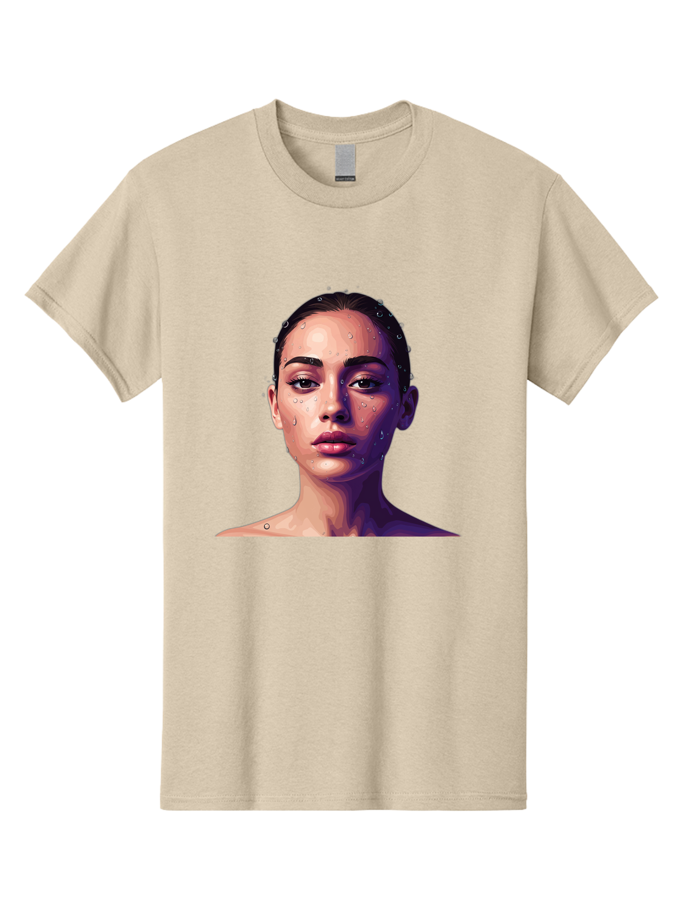 Woman-With-Water-Droplets-1 Men'S Graphic Tee, 100% Cotton, Comfortable Casual Summer Wear, Machine Washable, Vintage Camera, Old Camera, Antique Camera, Black Camera, Classic Photography, Photography Equipment, Nostalgic Device, Film Camera, Bap019 13