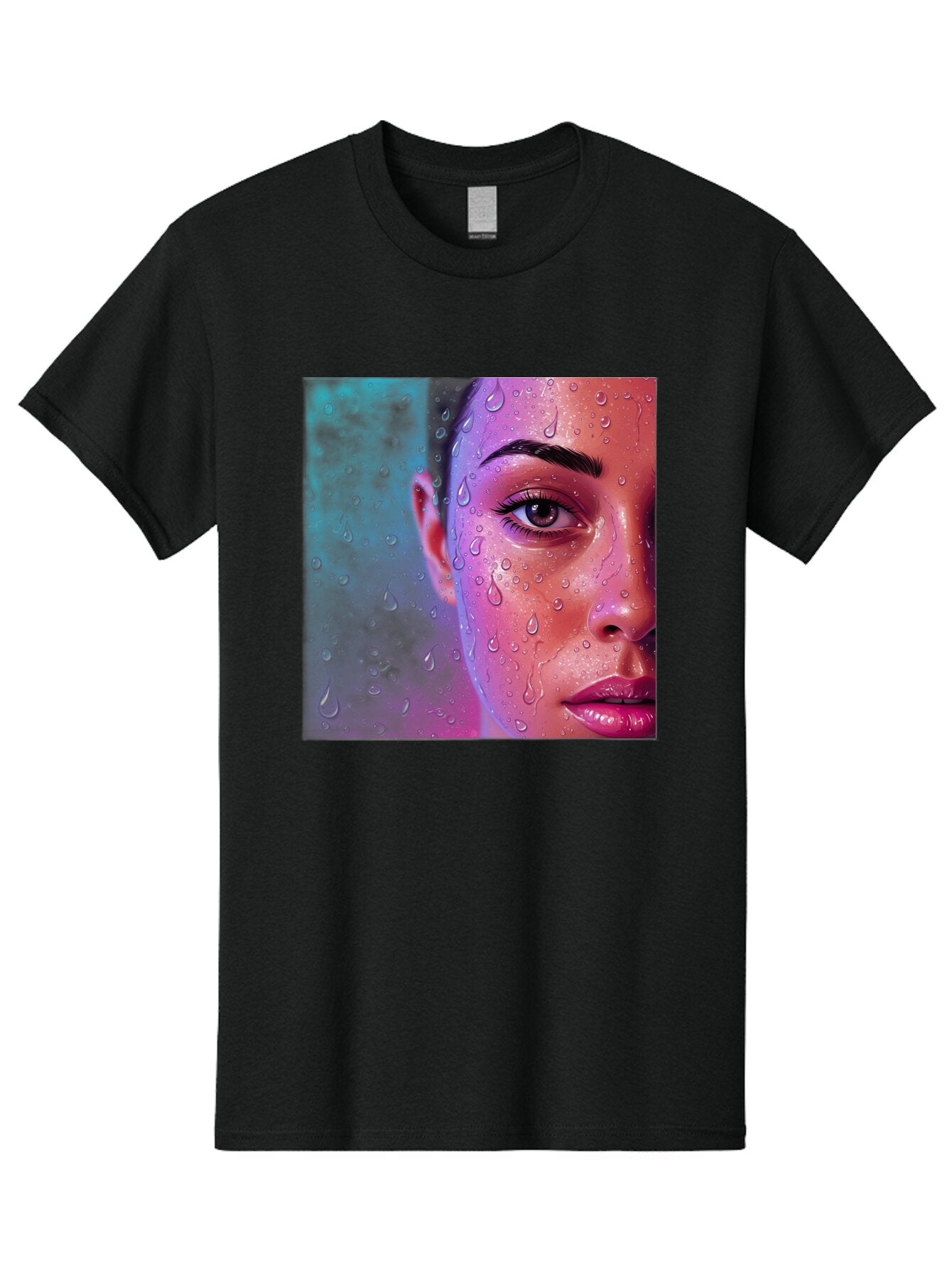 Woman-With-Water-Droplets Men'S Graphic Tee, 100% Cotton, Comfortable Casual Summer Wear, Machine Washable, Vintage Camera, Old Camera, Antique Camera, Black Camera, Classic Photography, Photography Equipment, Nostalgic Device, Film Camera, Bap020 8