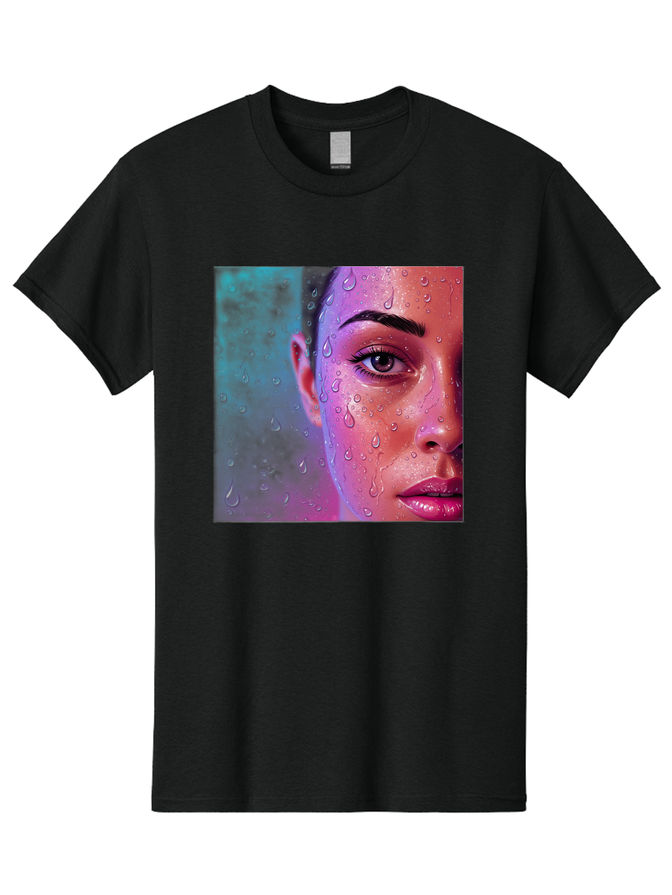 Woman-With-Water-Droplets Men'S Graphic Tee, 100% Cotton, Comfortable Casual Summer Wear, Machine Washable, Vintage Camera, Old Camera, Antique Camera, Black Camera, Classic Photography, Photography Equipment, Nostalgic Device, Film Camera, Bap020 6