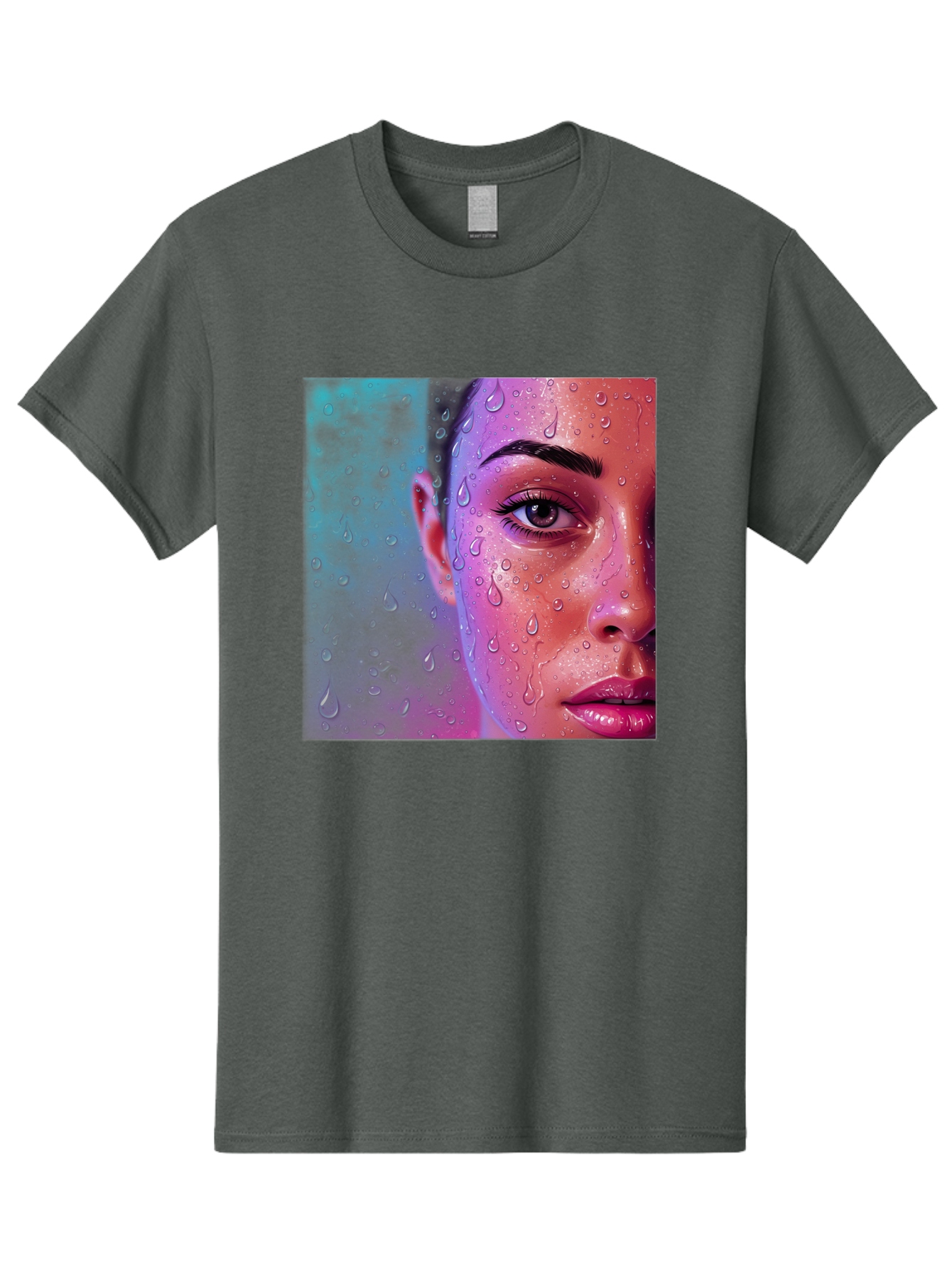 Woman-With-Water-Droplets Men'S Graphic Tee, 100% Cotton, Comfortable Casual Summer Wear, Machine Washable, Vintage Camera, Old Camera, Antique Camera, Black Camera, Classic Photography, Photography Equipment, Nostalgic Device, Film Camera, Bap020 4