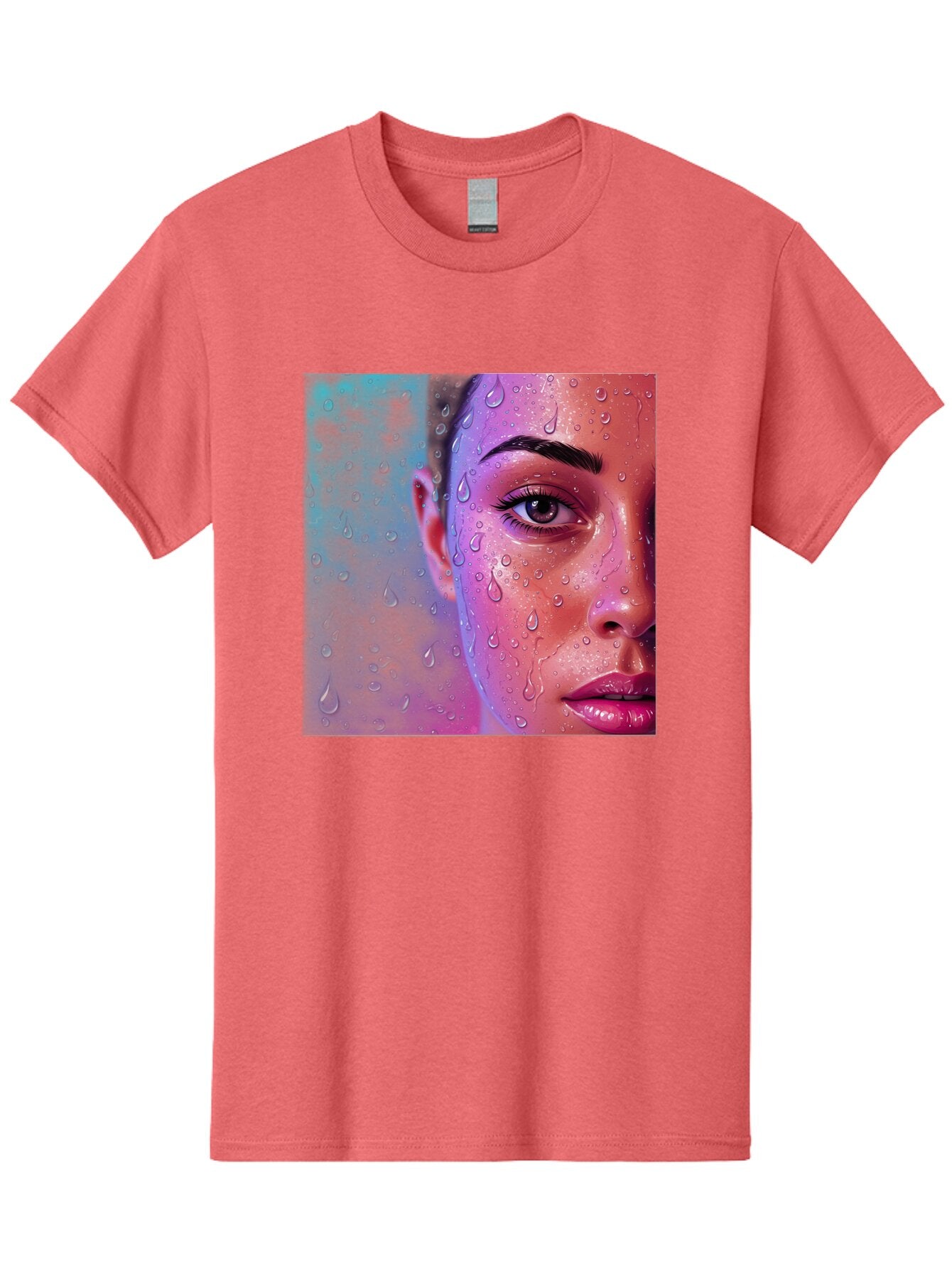 Woman-With-Water-Droplets Men'S Graphic Tee, 100% Cotton, Comfortable Casual Summer Wear, Machine Washable, Vintage Camera, Old Camera, Antique Camera, Black Camera, Classic Photography, Photography Equipment, Nostalgic Device, Film Camera, Bap020 5