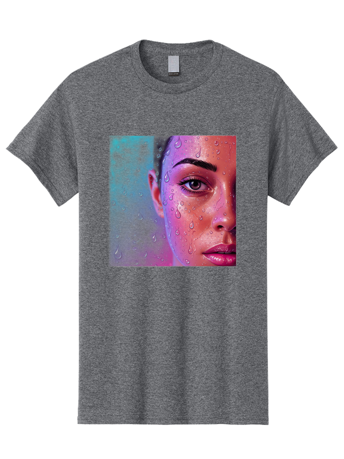Woman-With-Water-Droplets Men'S Graphic Tee, 100% Cotton, Comfortable Casual Summer Wear, Machine Washable, Vintage Camera, Old Camera, Antique Camera, Black Camera, Classic Photography, Photography Equipment, Nostalgic Device, Film Camera, Bap020