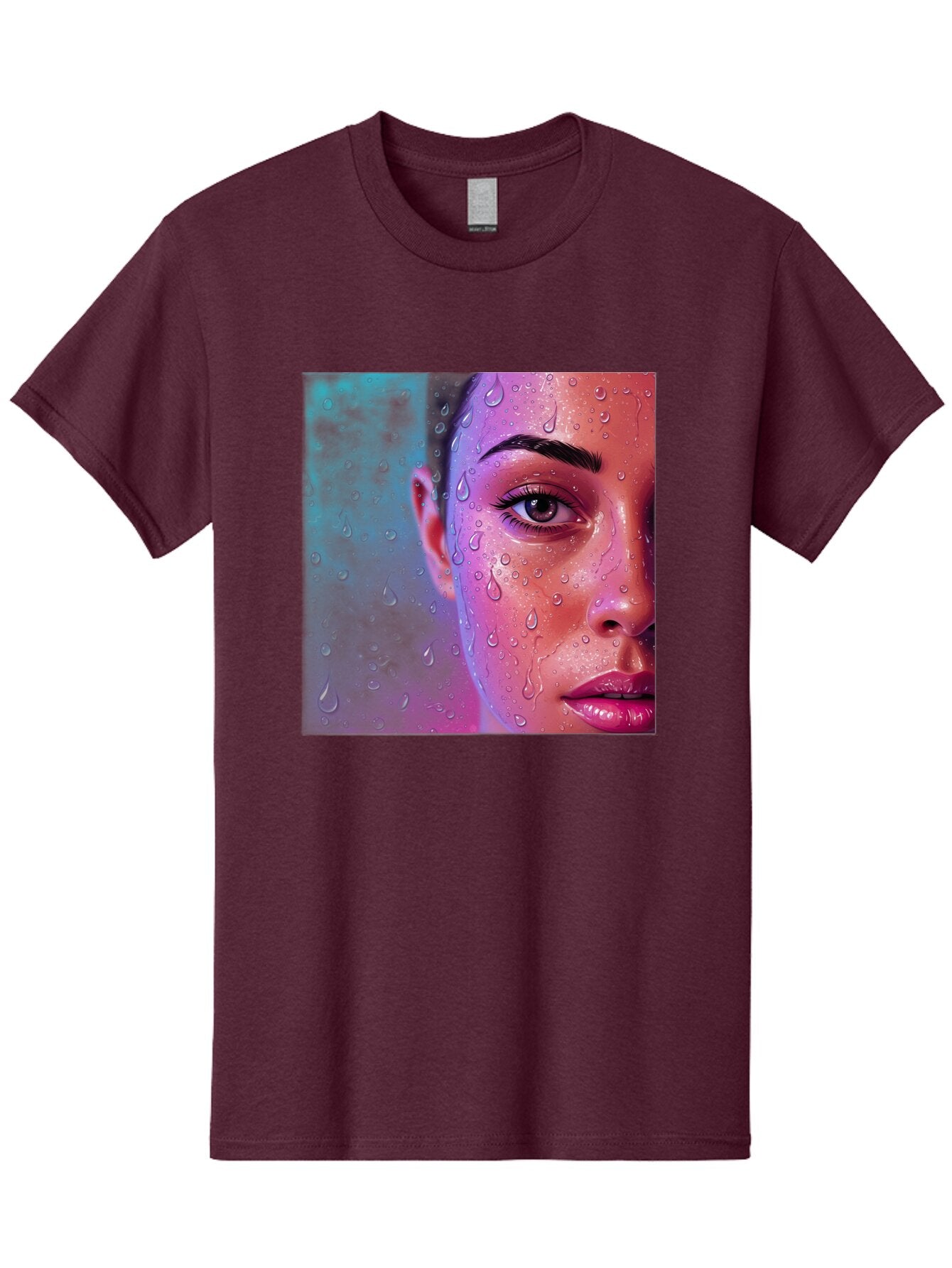 Woman-With-Water-Droplets Men'S Graphic Tee, 100% Cotton, Comfortable Casual Summer Wear, Machine Washable, Vintage Camera, Old Camera, Antique Camera, Black Camera, Classic Photography, Photography Equipment, Nostalgic Device, Film Camera, Bap020 3