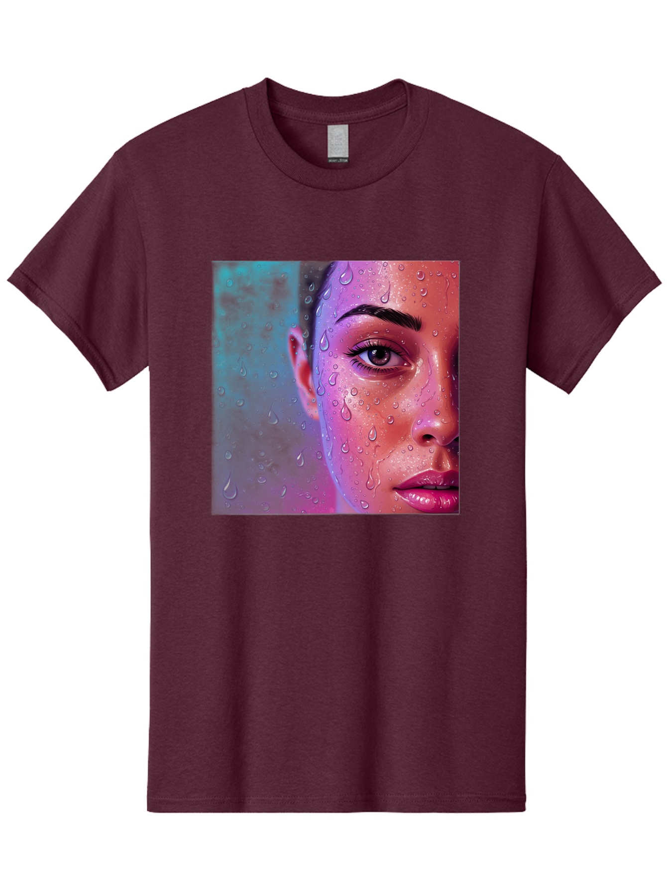 Woman-With-Water-Droplets Men'S Graphic Tee, 100% Cotton, Comfortable Casual Summer Wear, Machine Washable, Vintage Camera, Old Camera, Antique Camera, Black Camera, Classic Photography, Photography Equipment, Nostalgic Device, Film Camera, Bap020 9